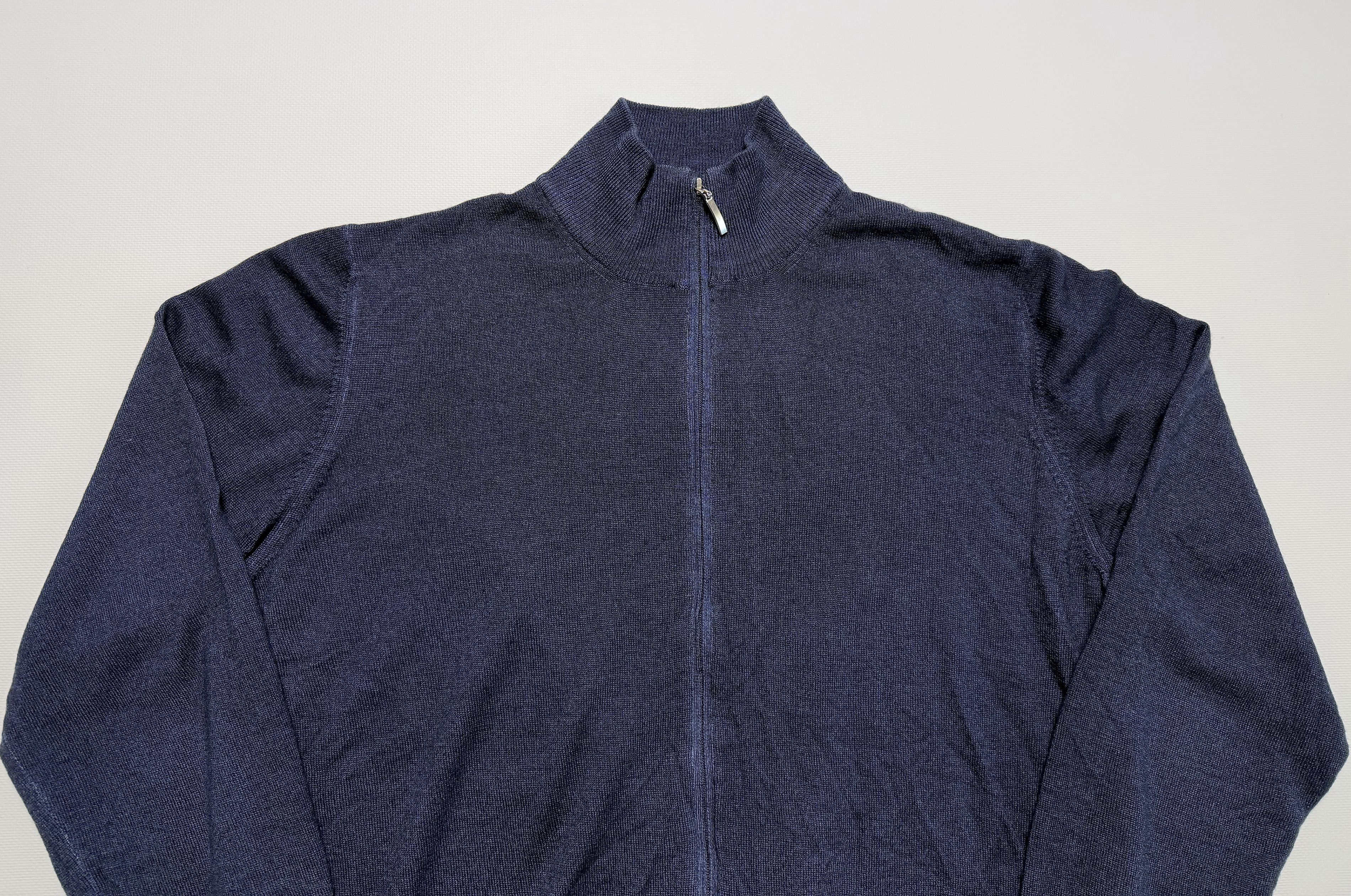 Gran Sasso Gran Sasso Vintage Full Zip Virgin Wool Sweater Size US L / EU 52-54 / 3 - 2 Thumbnail
