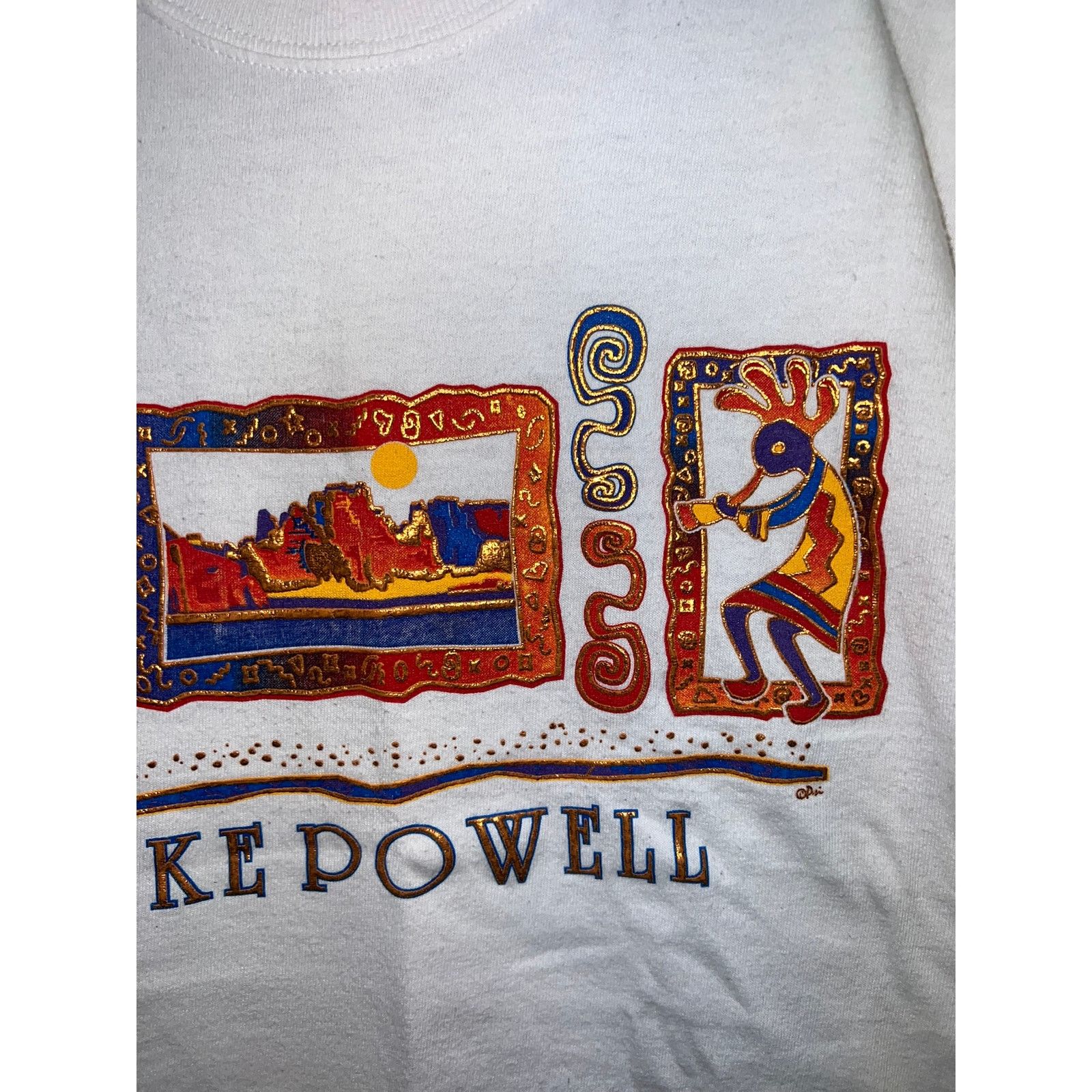Gildan Vintage Lake Powell Shirt Kokopelli Southwestern Tee VTG M Size US M / EU 48-50 / 2 - 4 Thumbnail
