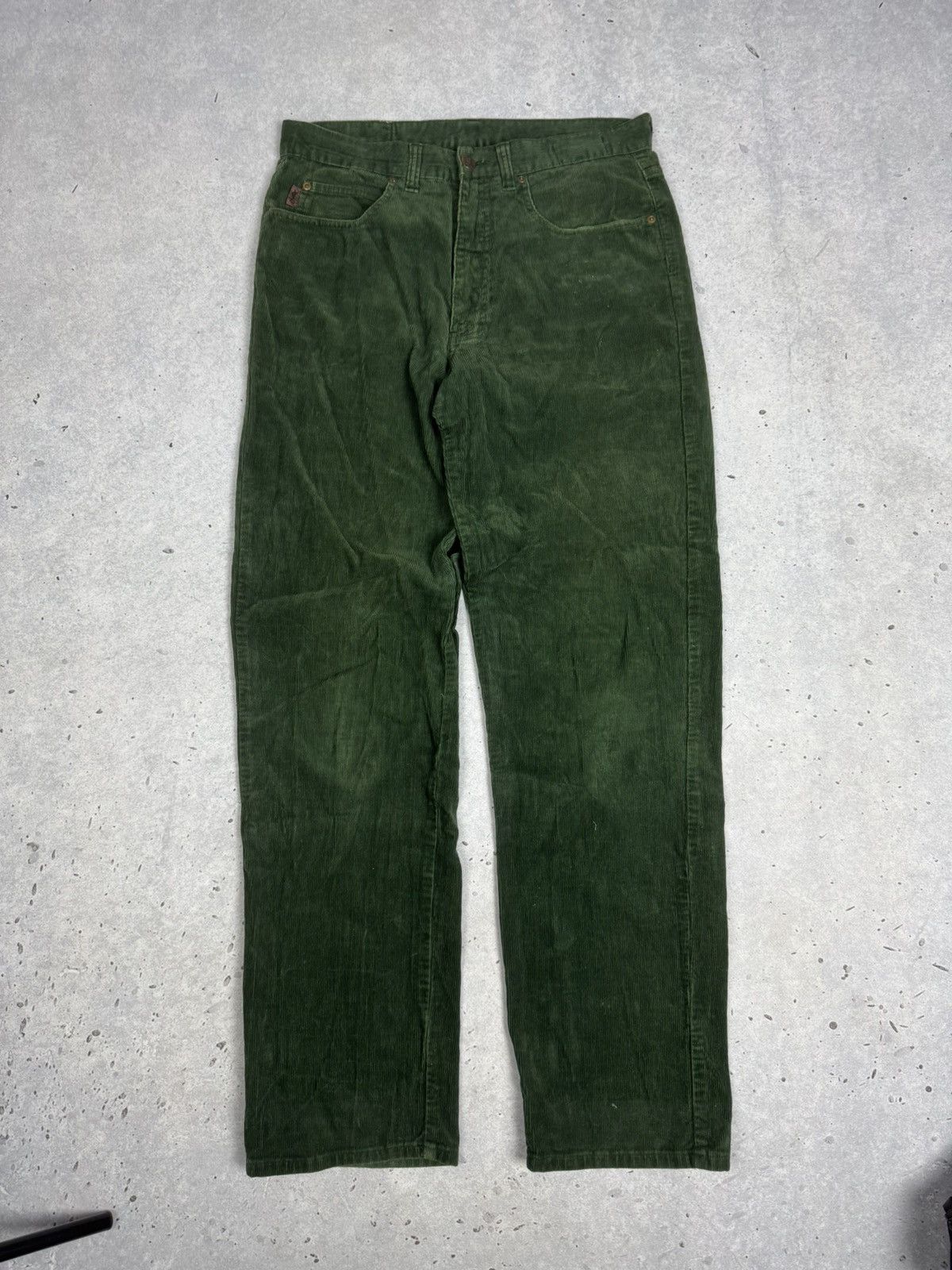 Yves Saint Laurent Vintage Yves Saint Lauren Metal Logo Corduroy Pants 90s Size US 34 / EU 50 - 2 Thumbnail