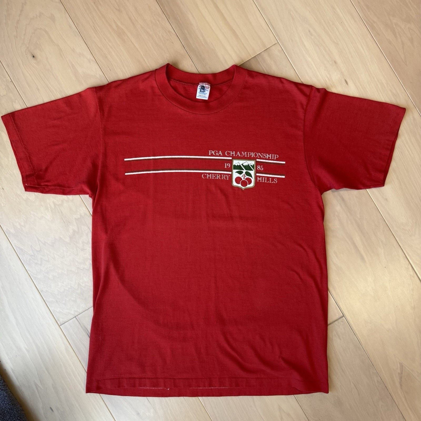 Vintage Vintage PGA Championship Shirt Large Red 80s Made in USA Size US L / EU 52-54 / 3 - 2 Thumbnail