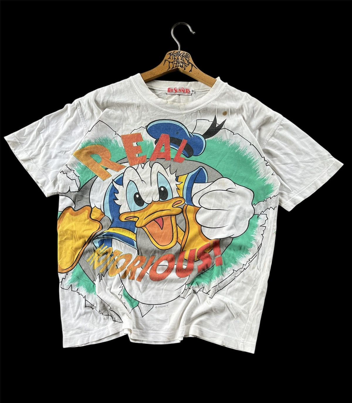 Cartoon Network × Disney × Vintage 🔥RARE🔥Vintage Donald Duck Mirror Print OVP 90s Tees Size US M / EU 48-50 / 2 - 1 Thumbnail