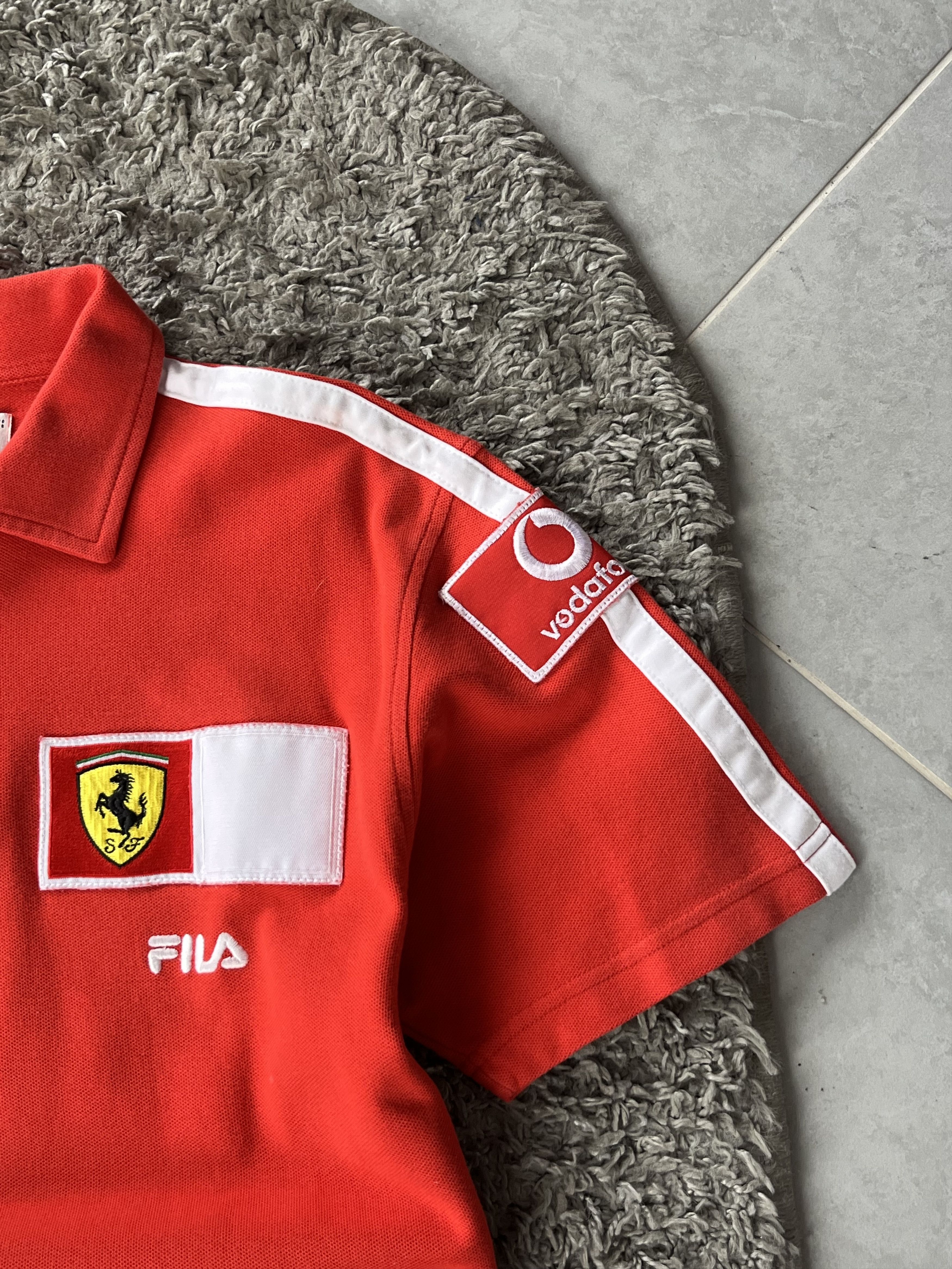 Ferrari Vintage Polo Fila x Ferrari Racing Style Vodafone Size US M / EU 48-50 / 2 - 4 Thumbnail