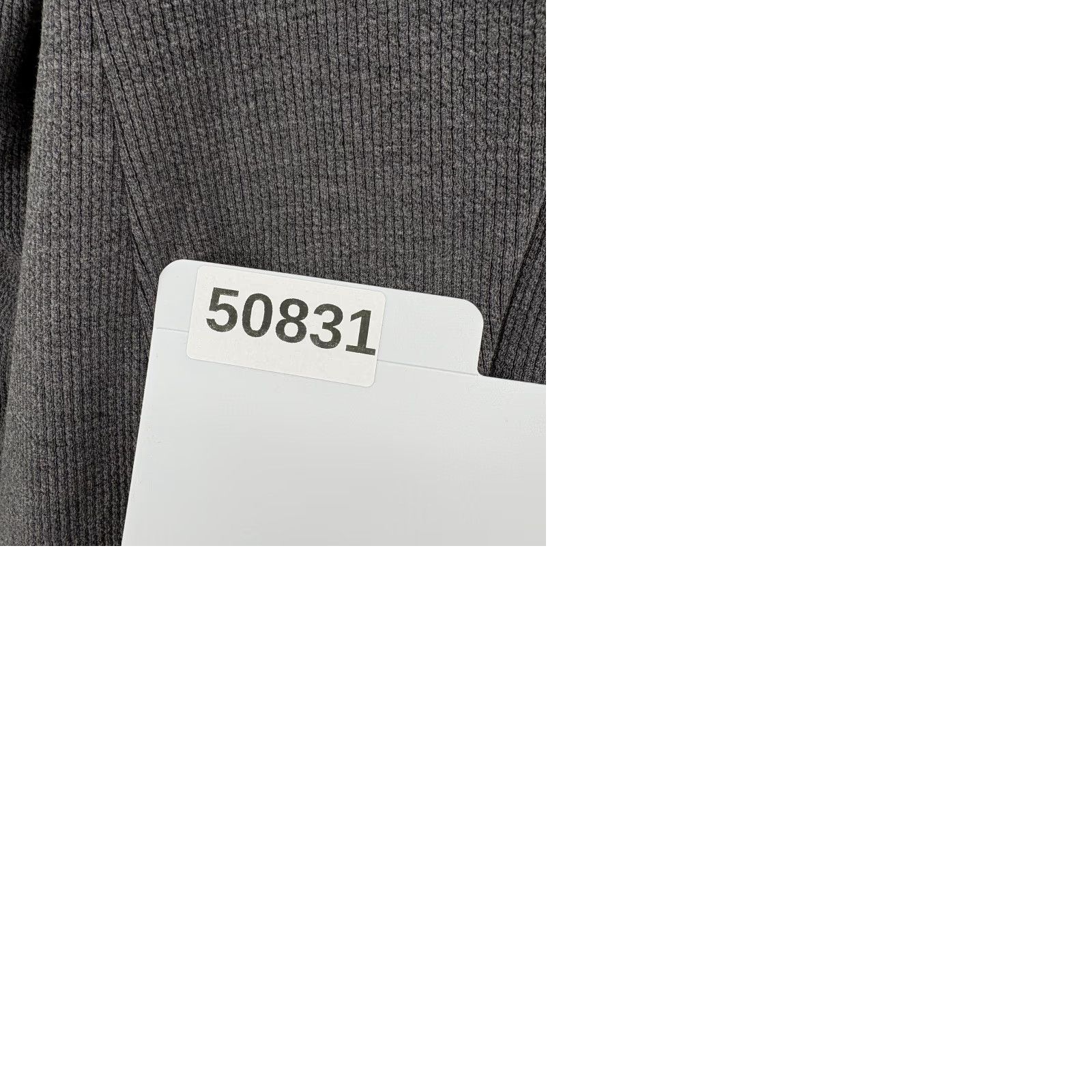 Vintage Skies Are Blue Blazer Jacket Womens 2X Gray Knit Open Front Pockets Plus-Size Curvy 2X Fall Spring Casual Business Women Long Sleeve Size XXL / US 16-18 / IT 52-54 - 9 Thumbnail