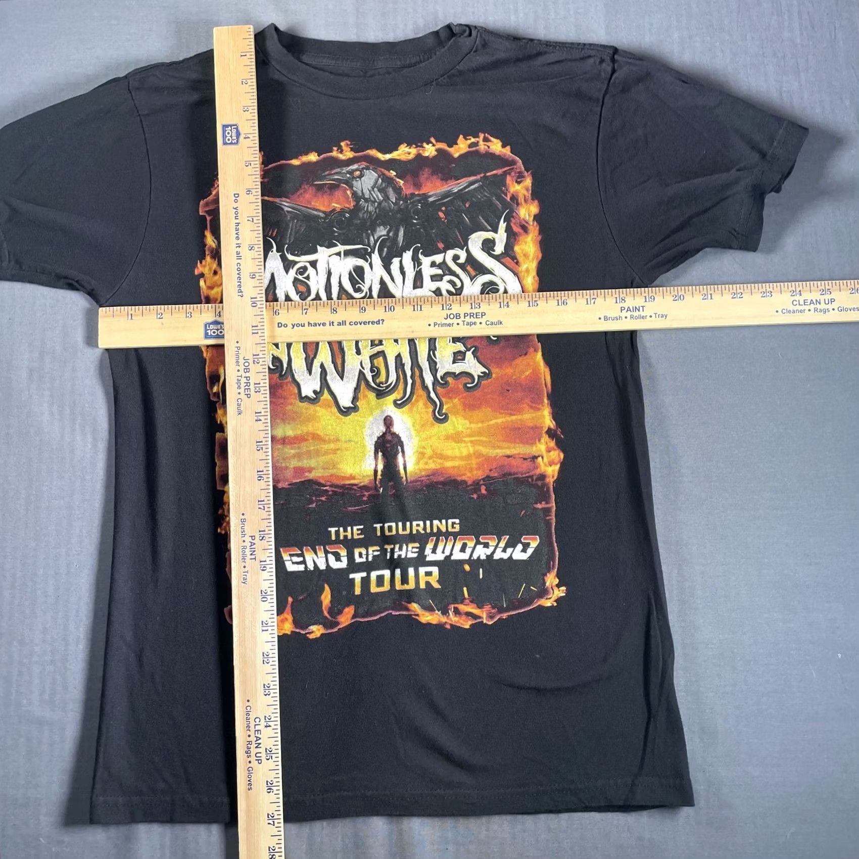 Vintage Motionless In White Shirt Mens M Black Tour End Of The World Band Tee 2023 Mens Medium Black Crew Neck Short Sleeve Graphic Print Size US M / EU 48-50 / 2 - 3 Thumbnail