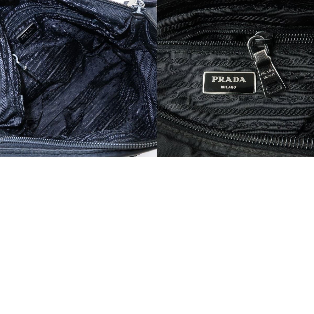 Prada Prada Triangle Logo Nylon Crossbody Bag Black Size ONE SIZE - 8 Thumbnail