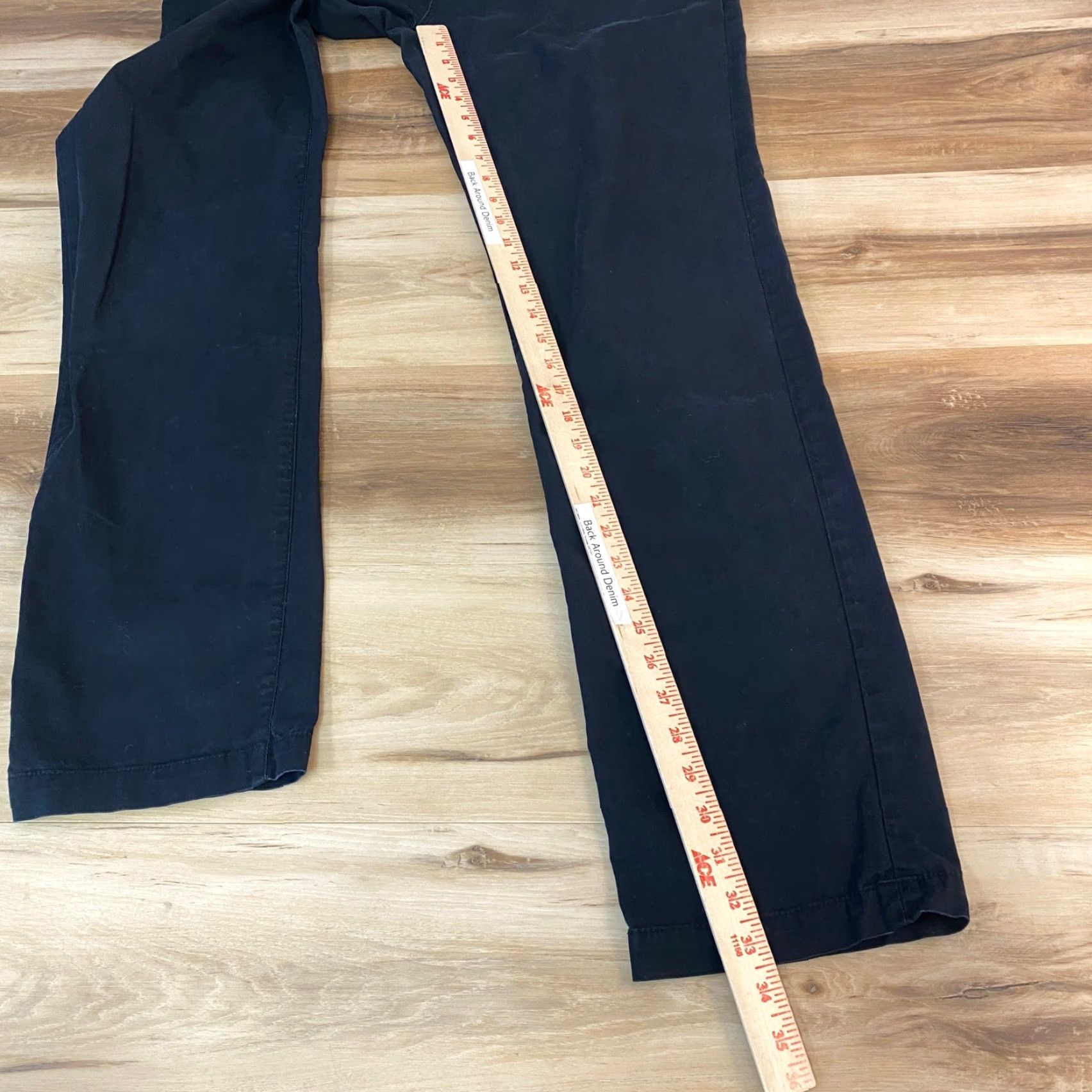 Ben Sherman Ben Sherman EC1 Skinny Fit Trousers Mens 34 x 34 Black 5-Pocket Chino Pants Slim Fit Workwear Casual Shirt? Size US 34 / EU 50 - 6 Thumbnail