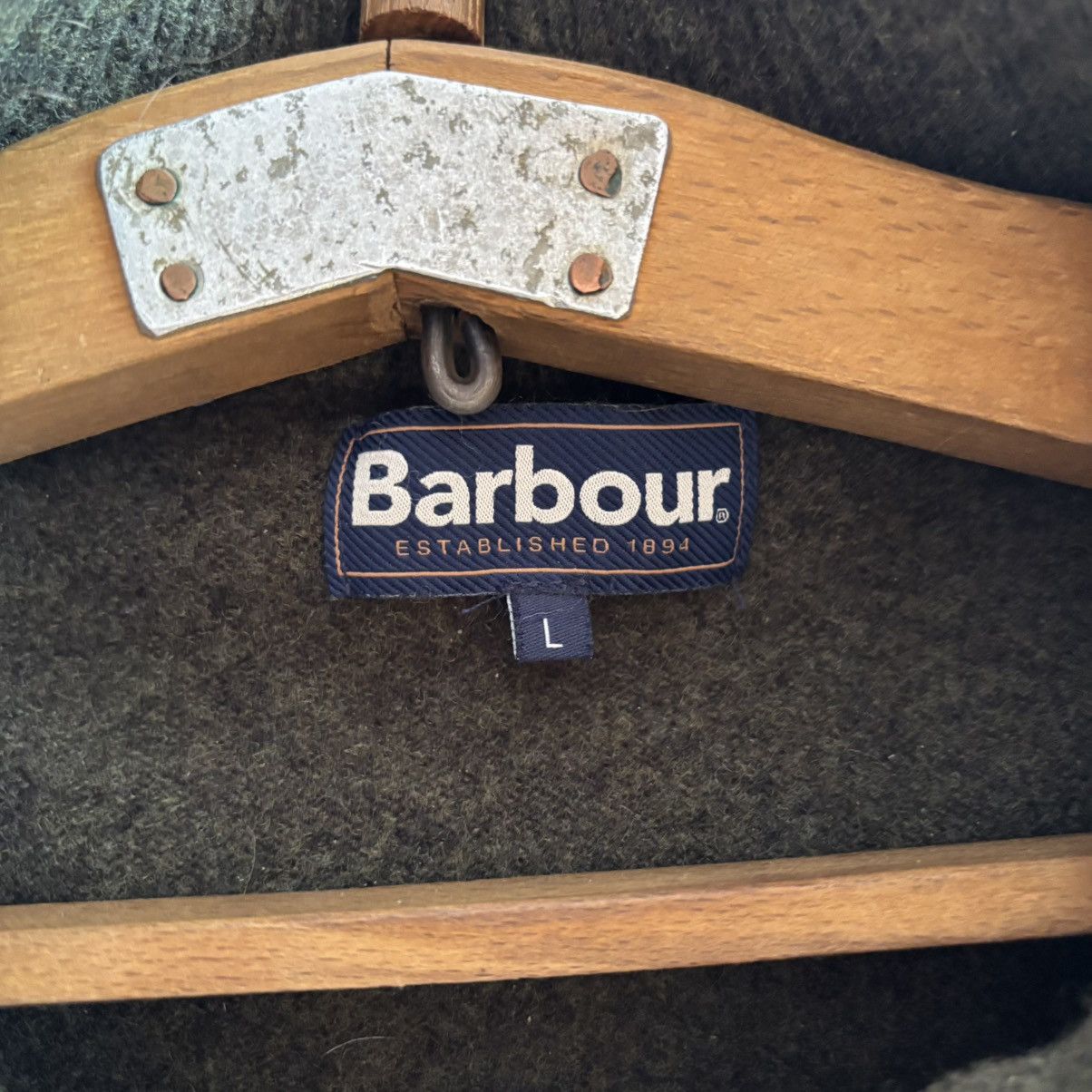 Barbour Vintage Barbour Essential Half Zip Wool Sweater Olive Green Size US M / EU 48-50 / 2 - 8 Thumbnail