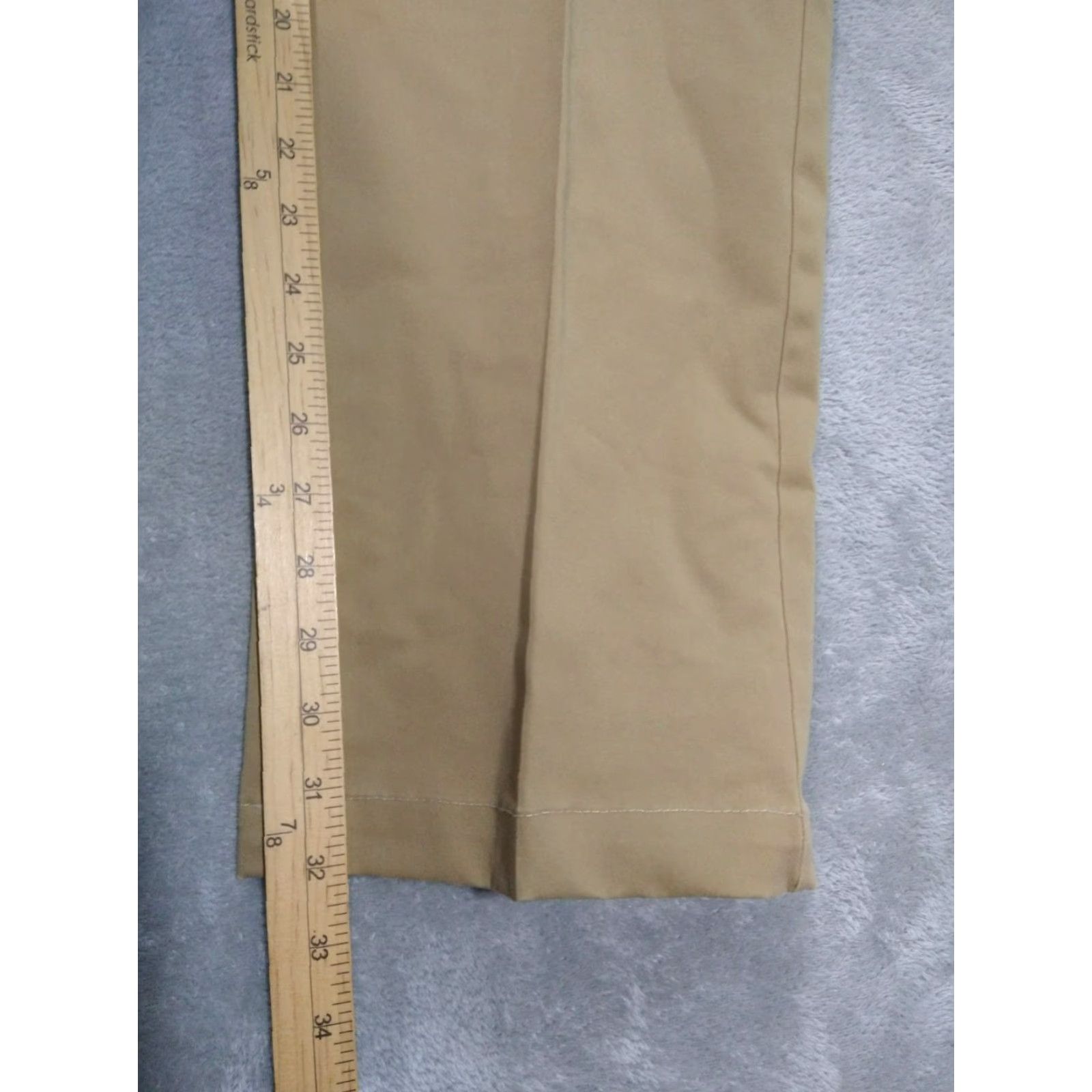 Orvis Orvis Pants Mens 36 x 32 Beige Chino Flat Front Mid Rise Cotton Casual Preppy Style: Chino, Beige, Cotton, Regular, Mens Size US 36 / EU 52 - 5 Thumbnail