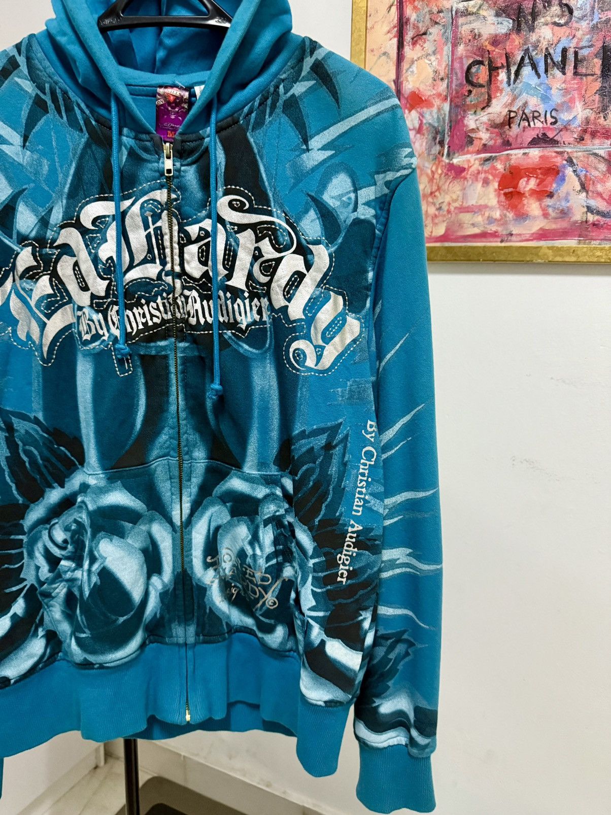 Ed Hardy 🔥SALE🔥2000s Vintage ed Hardy zipper hoodie Fullprint Size US M / EU 48-50 / 2 - 4 Thumbnail