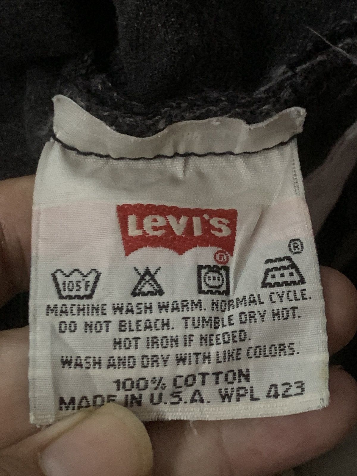 Levi's × Levi's Vintage Clothing Vintage 90’s Levi’s Single R Super Black Denim Jeans Size US 30 / EU 46 - 10 Thumbnail