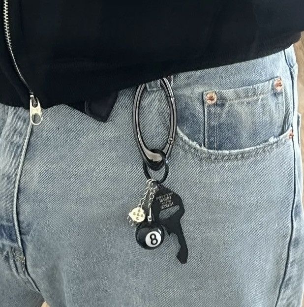 Other Full Set Black Carabiner Keychain Size ONE SIZE - 1 Thumbnail