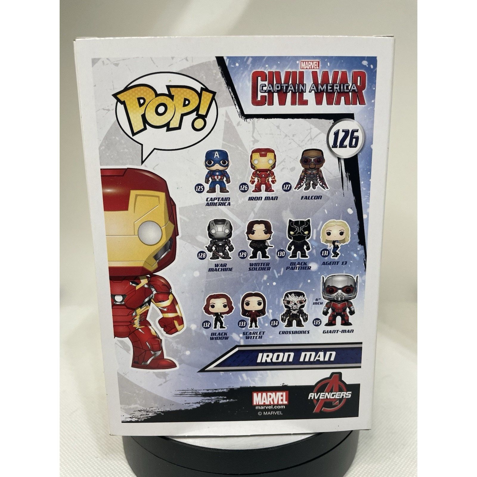 Marvel Comics Funko Pop! Vinyl: Marvel - Iron Man #126 With Pop Protector Size ONE SIZE - 5 Thumbnail