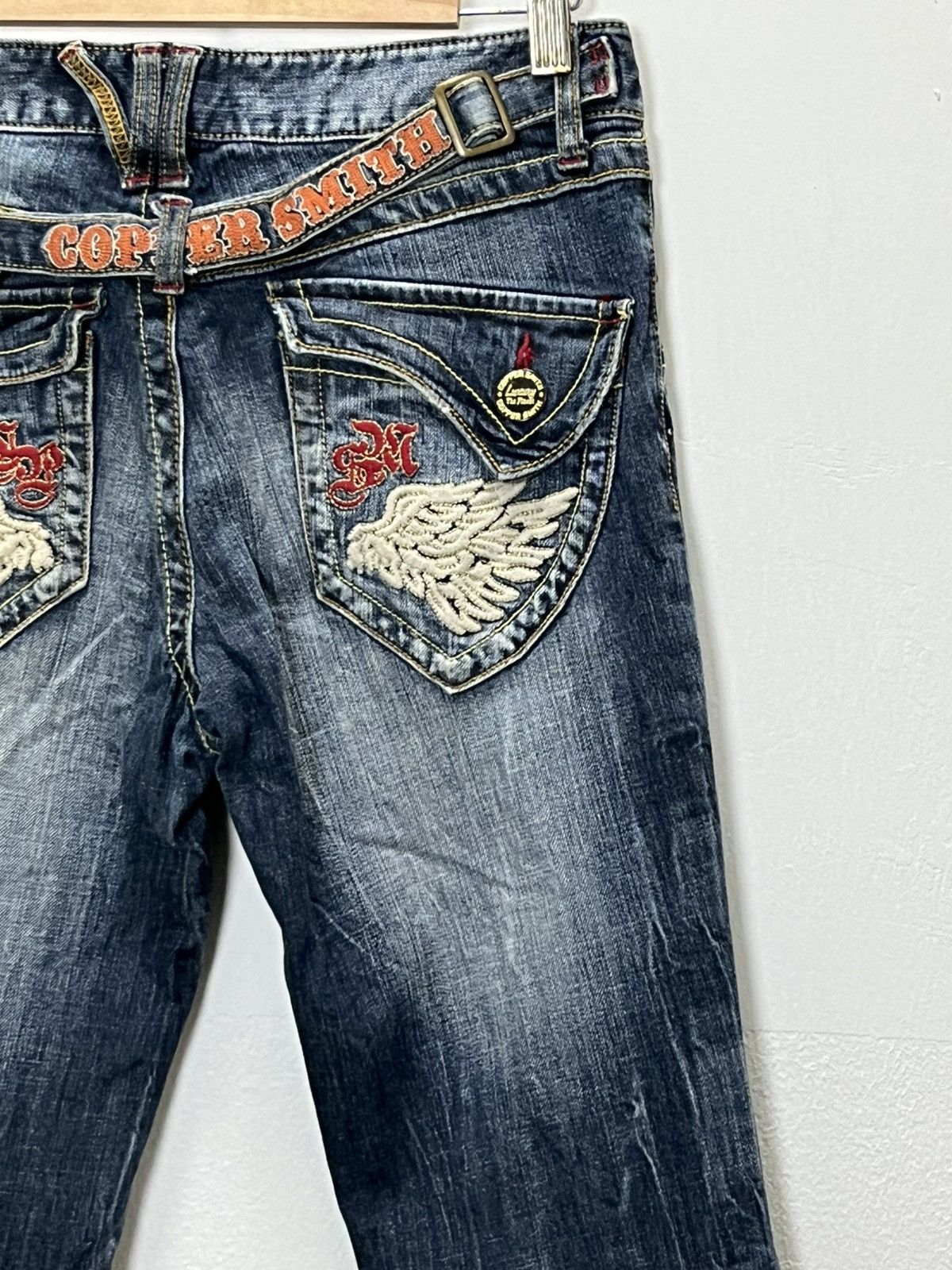 Cooper 🔥 Copper Smith Low Waisted Bootcut Flare Denim Jeans Size US 28 / EU 44 - 10 Thumbnail