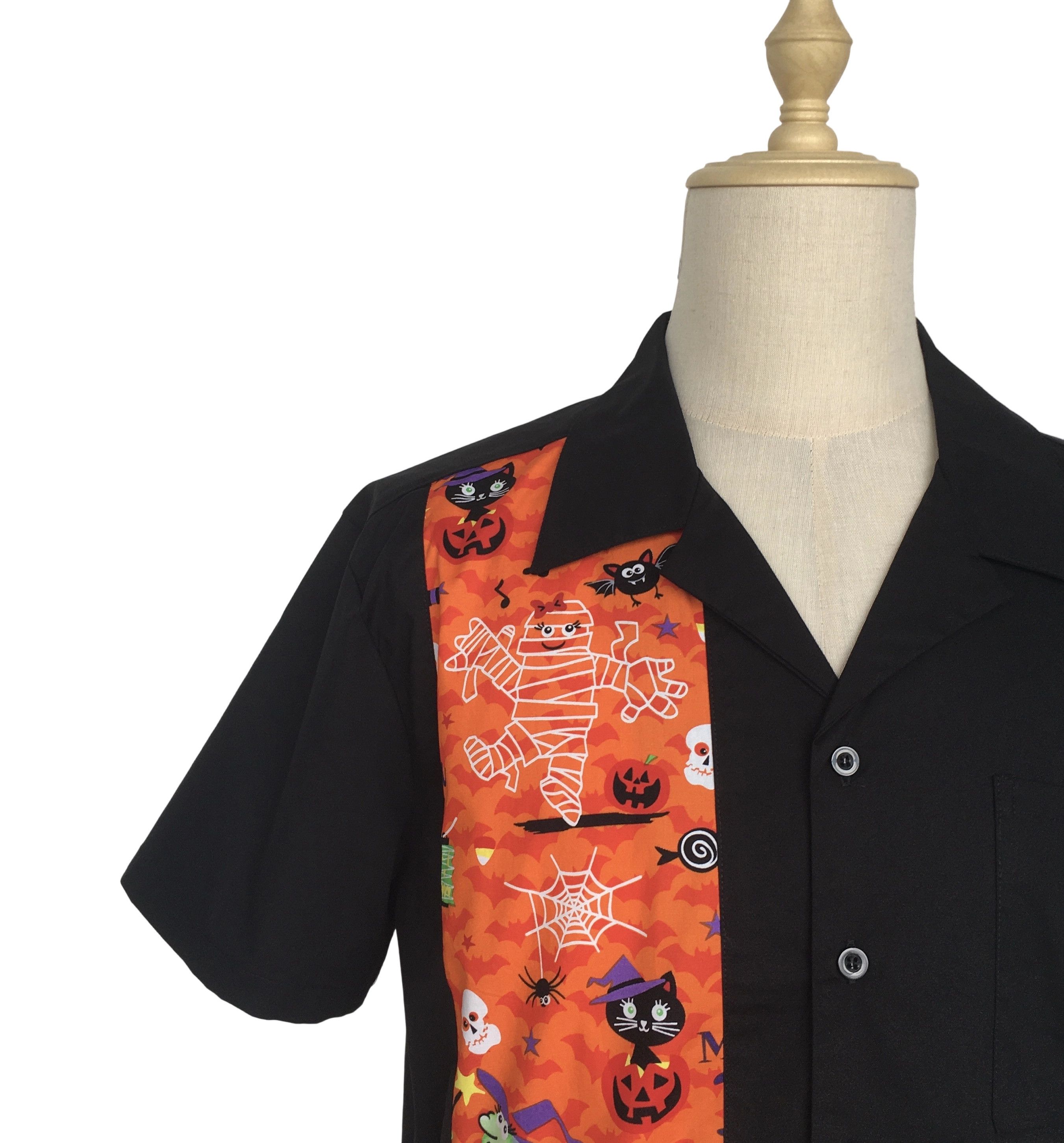 Other Novelty Design Men Shirt Rockabilly Casual Tops Size US XL / EU 56 / 4 - 4 Thumbnail