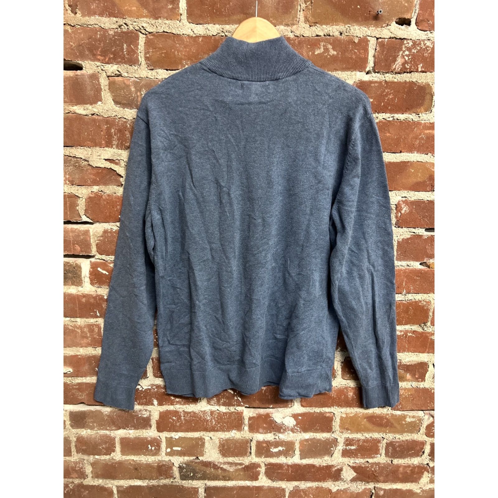 Banana Republic Banana Republic Mens Blue 1/4 Zip Pullover Sweater Size L Size US L / EU 52-54 / 3 - 2 Thumbnail