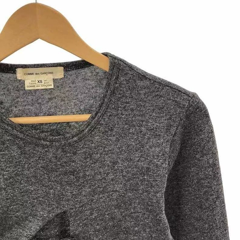 Comme des Garcons Comme Des Garcons Long Sleeve Sweater with Grey Rose Stand Size XS / US 0-2 / IT 36-38 - 3 Thumbnail