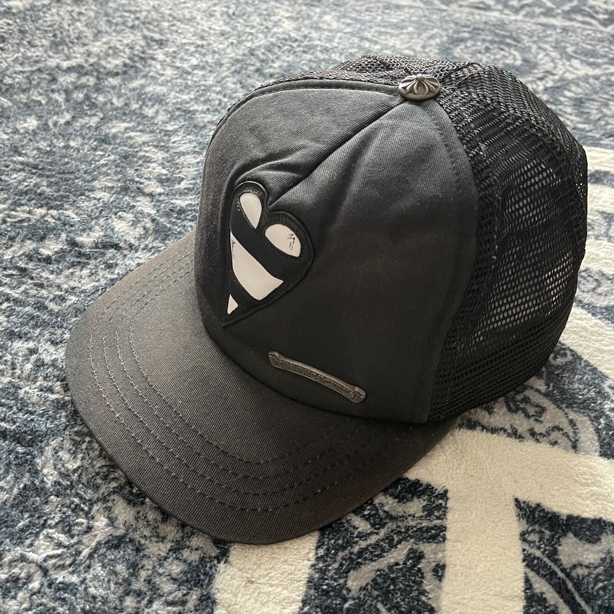 Chrome Hearts Matty Boy Heart Leather Patch Trucker Hat Cap Size ONE SIZE - 3 Thumbnail