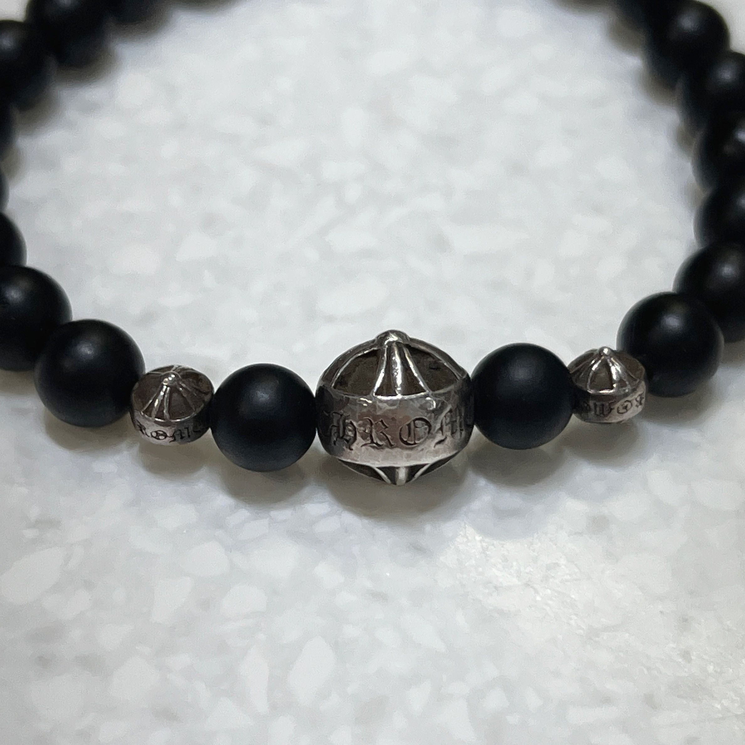 Chrome Hearts Chrome Hearts 71 BEAD Onyx Beads Bracelet 6mm Size ONE SIZE - 8 Thumbnail