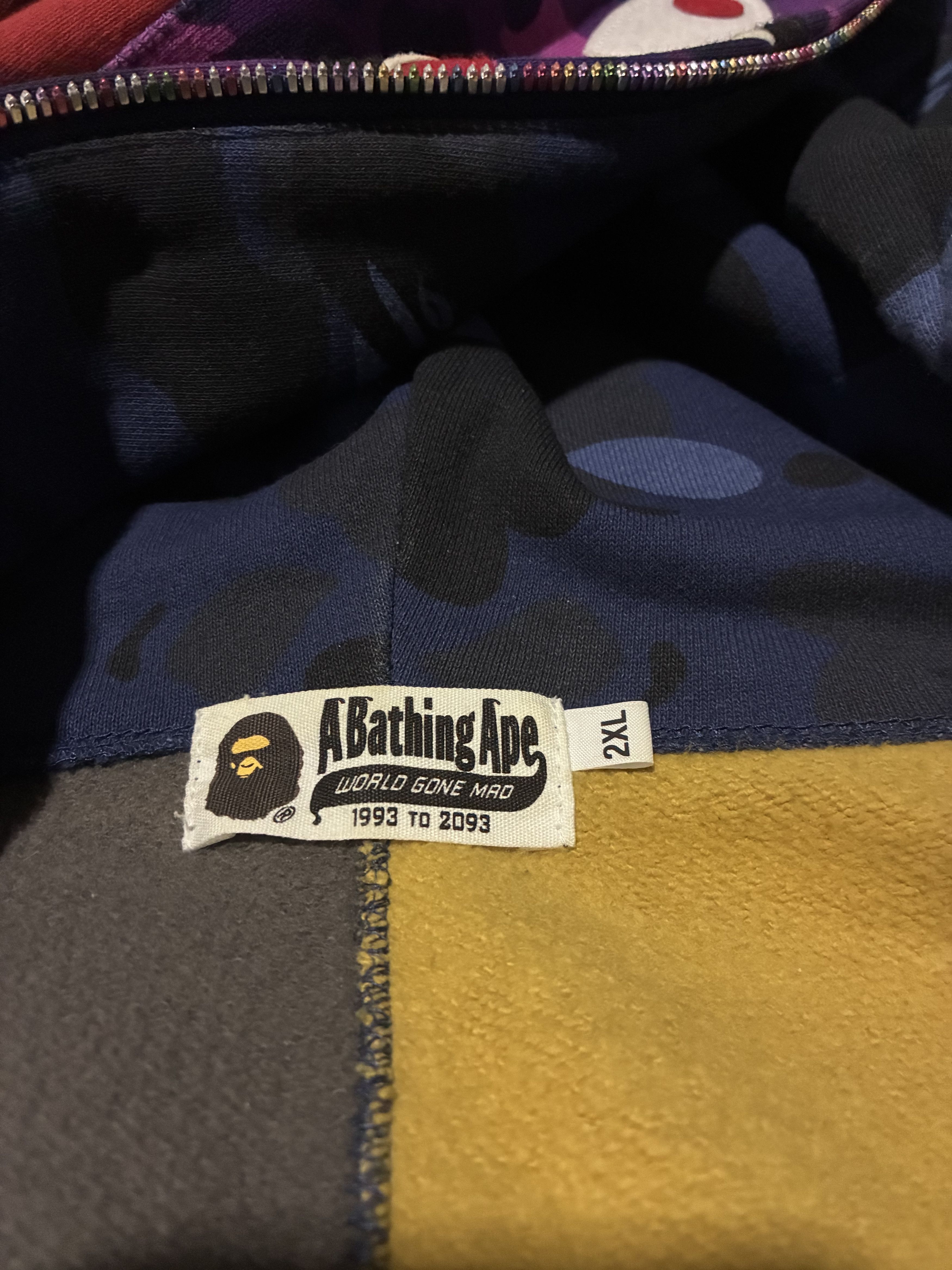 Bape Bape hoodie mix camo Size US XXL / EU 58 / 5 - 6 Thumbnail