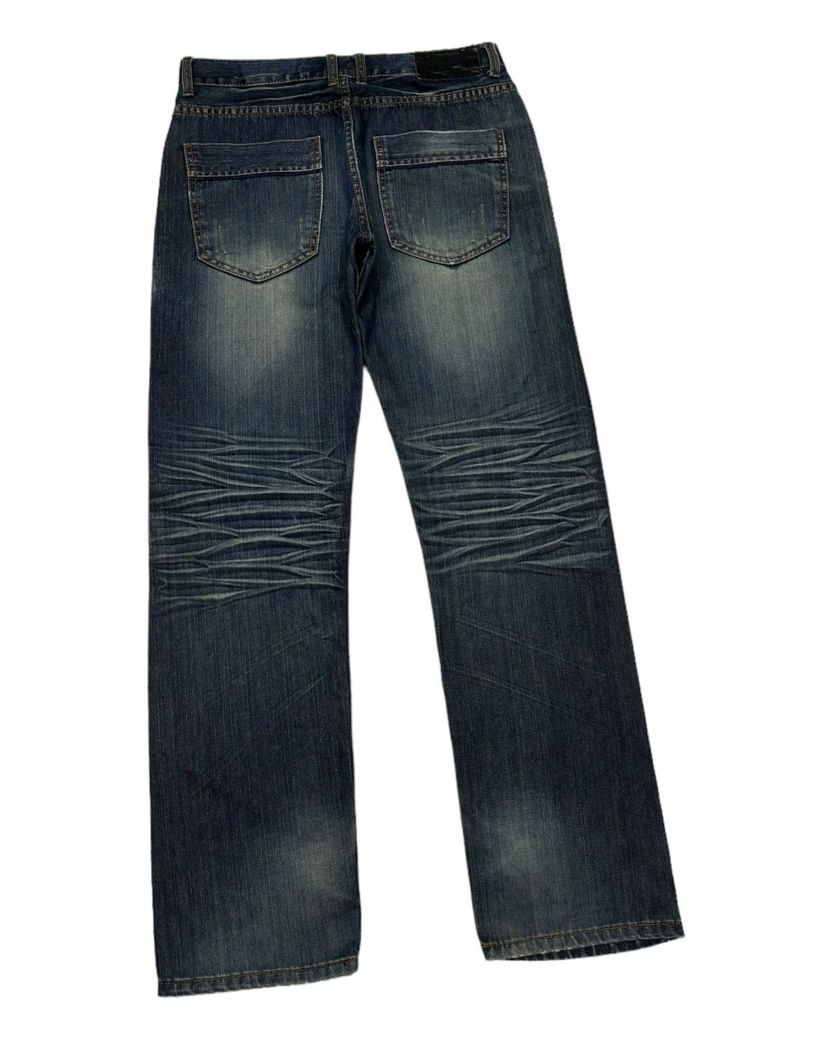 14th Addiction 1990s DIVINER CLAW MARK DISTRESSED DENIM PUNK JEANS Size US 32 / EU 48 - 4 Thumbnail