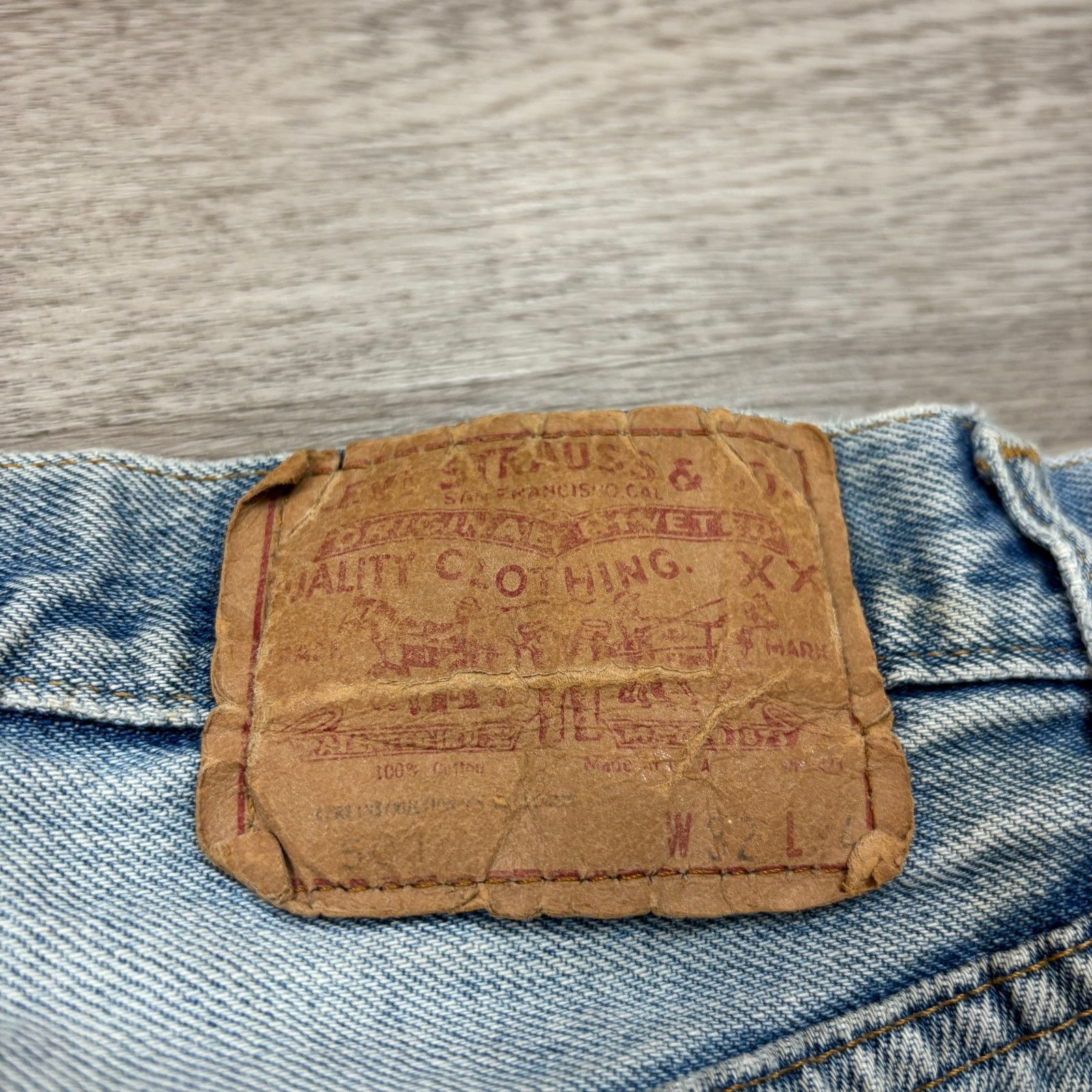 Levi's × Vintage VTG 80s Levi's 501 Redline Selvedge Denim Leg Jeans 30x30 Size US 30 / EU 46 - 6 Thumbnail