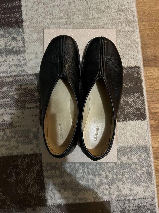 Lemaire Lemaire Black Piped Leather Loafers - EU 40 | Grailed