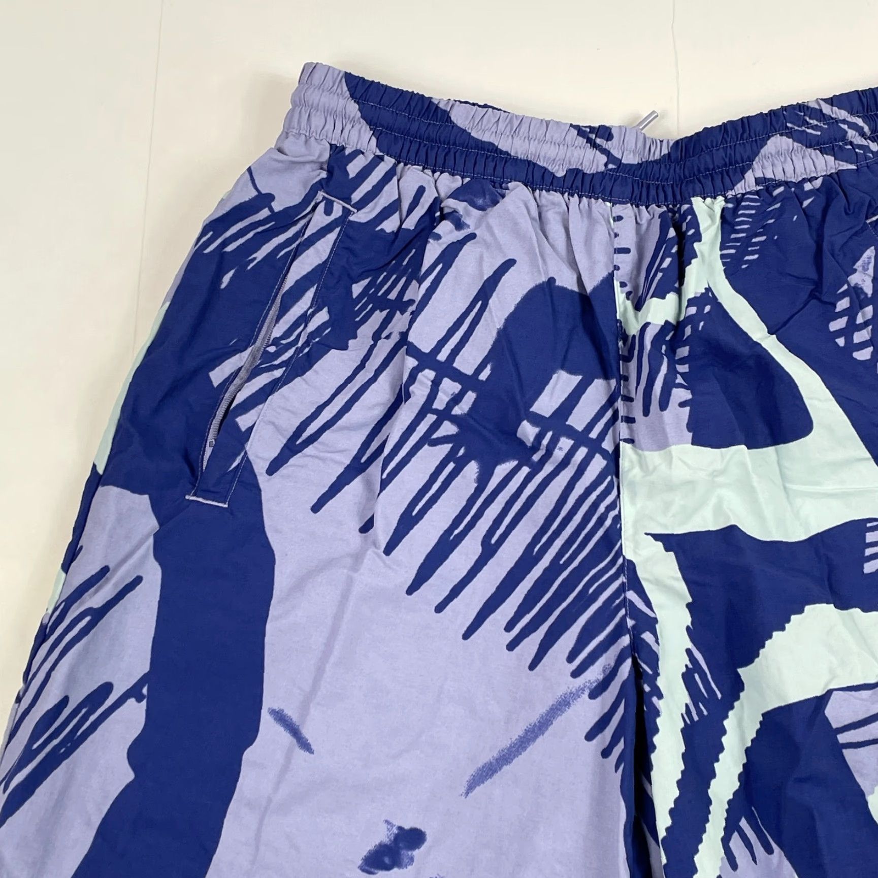 Adidas Adidas Swim Shorts Mens Medium Purple Floral Beach Surfing Trunks AOP Size US 31 - 2 Thumbnail