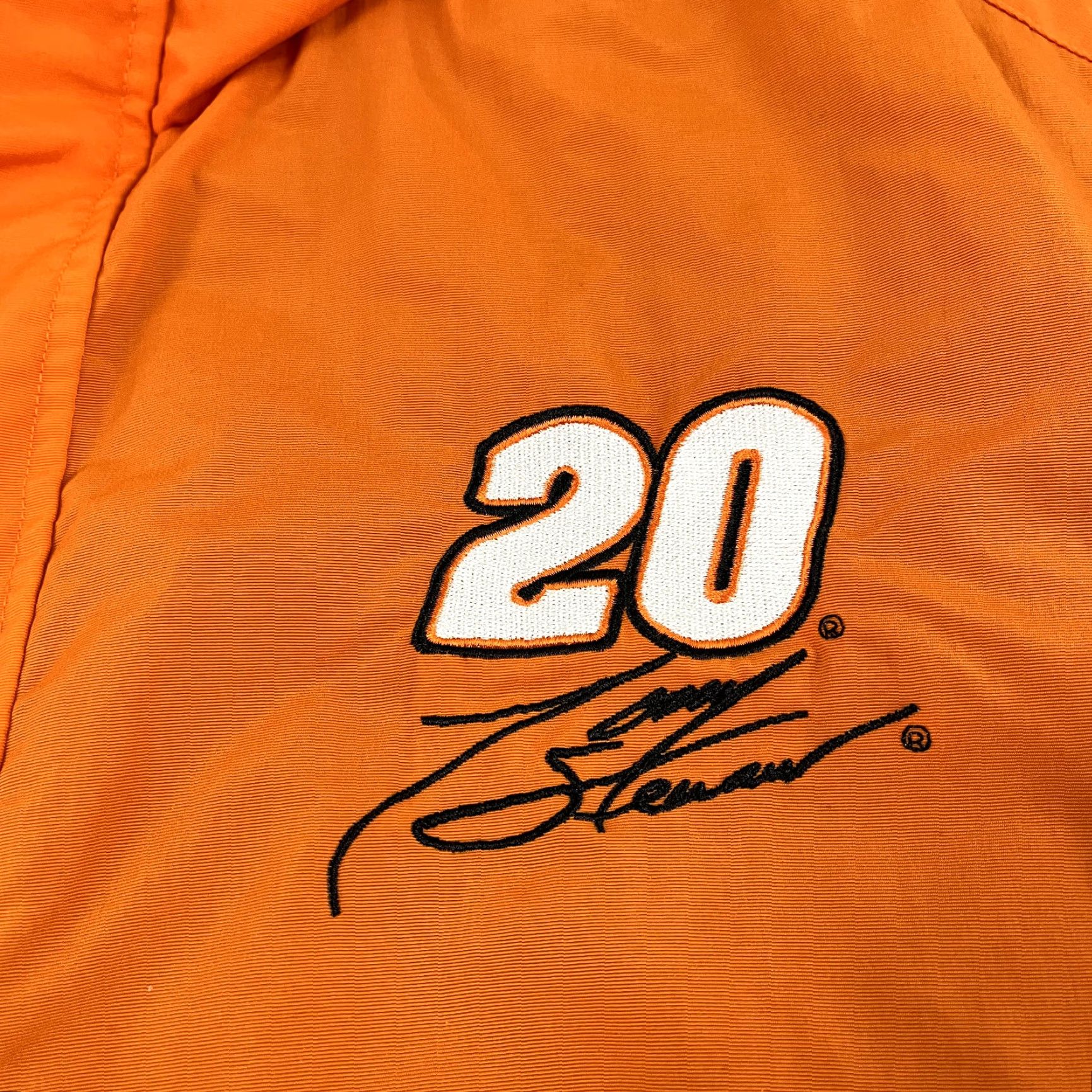 Chase Authentics TONY STEWART Jacket Mens Large Orange Black Nascar Home Depot Windbreaker Retro Size US L / EU 52-54 / 3 - 6 Thumbnail