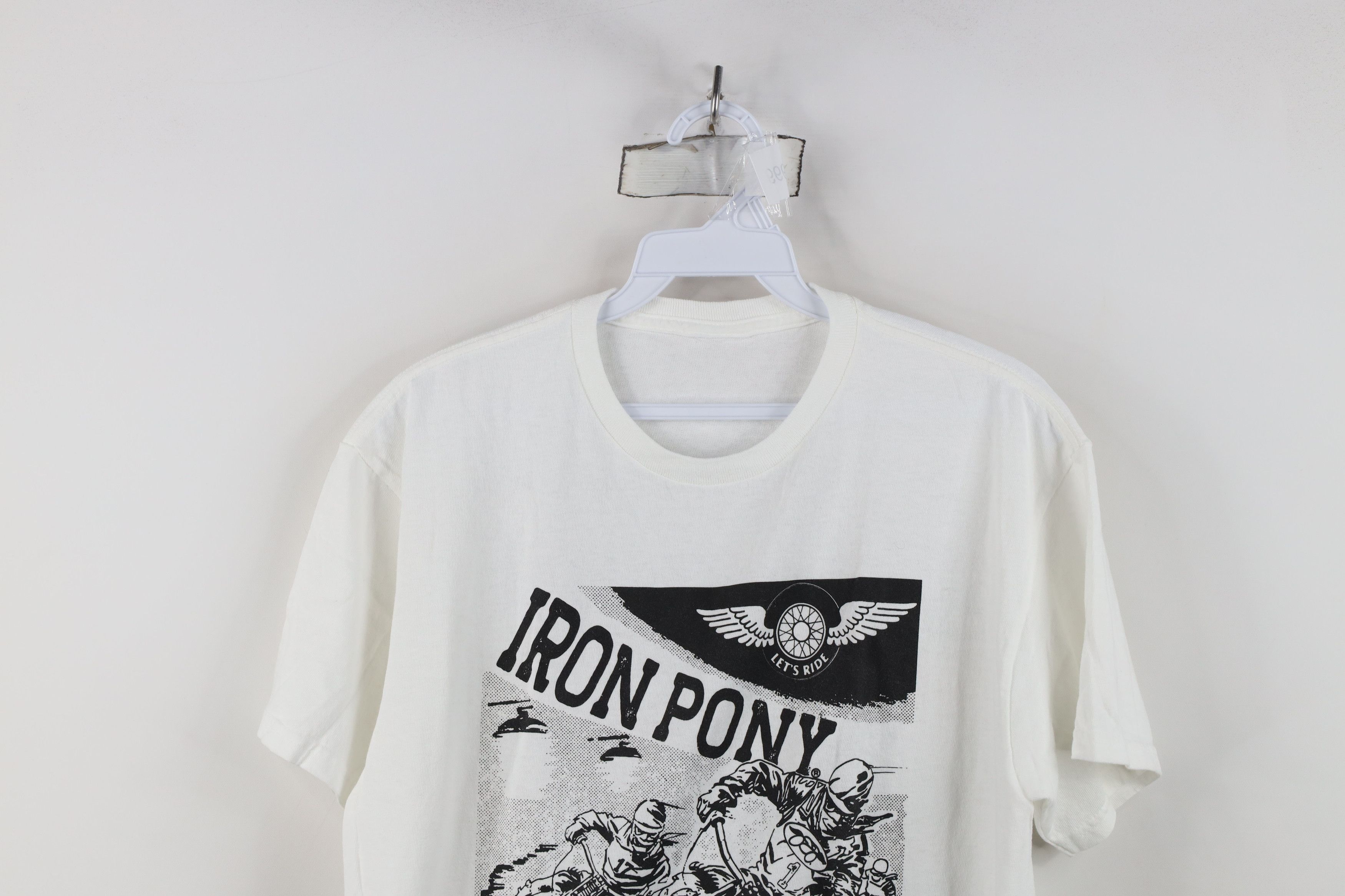 Vintage Vintage Streetwear Iron Pony Motorsports Racing T-Shirt Size US M / EU 48-50 / 2 - 2 Thumbnail