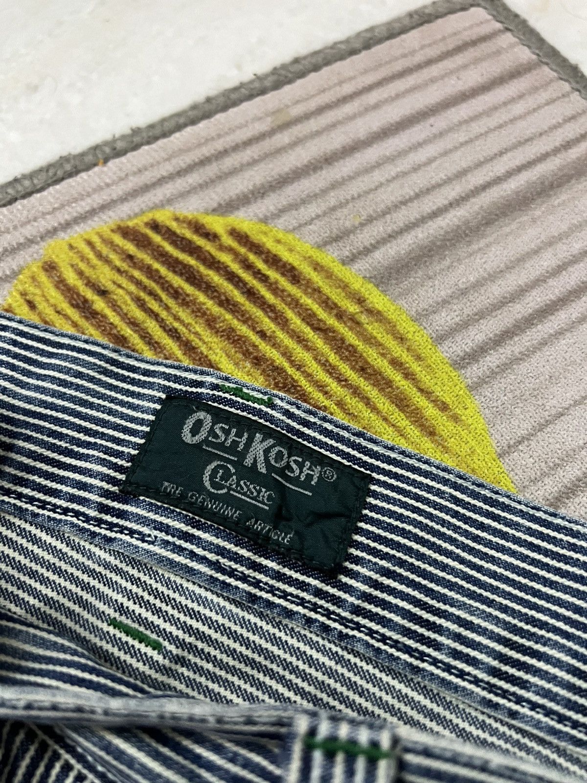 Japanese Brand 💥Vintage Oshkosh Carpenter Stripe Hickory Denim Jean Size US 36 / EU 52 - 17 Thumbnail