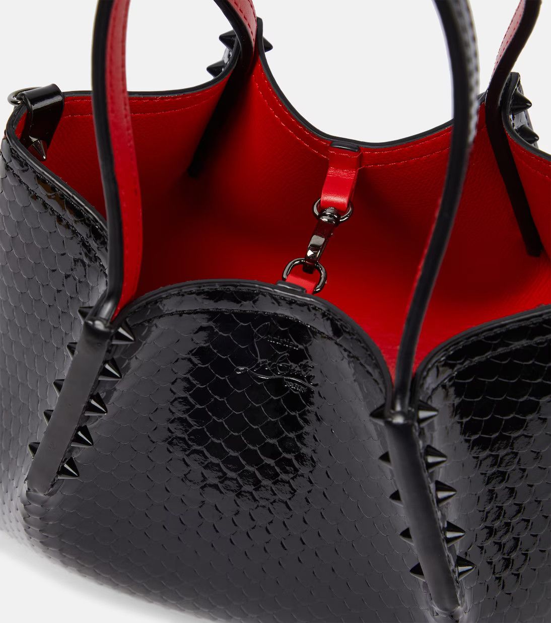 Christian Louboutin o1s1wg111124 Size: OS / Patent Leather Tote Bag in Black Size ONE SIZE - 3 Thumbnail