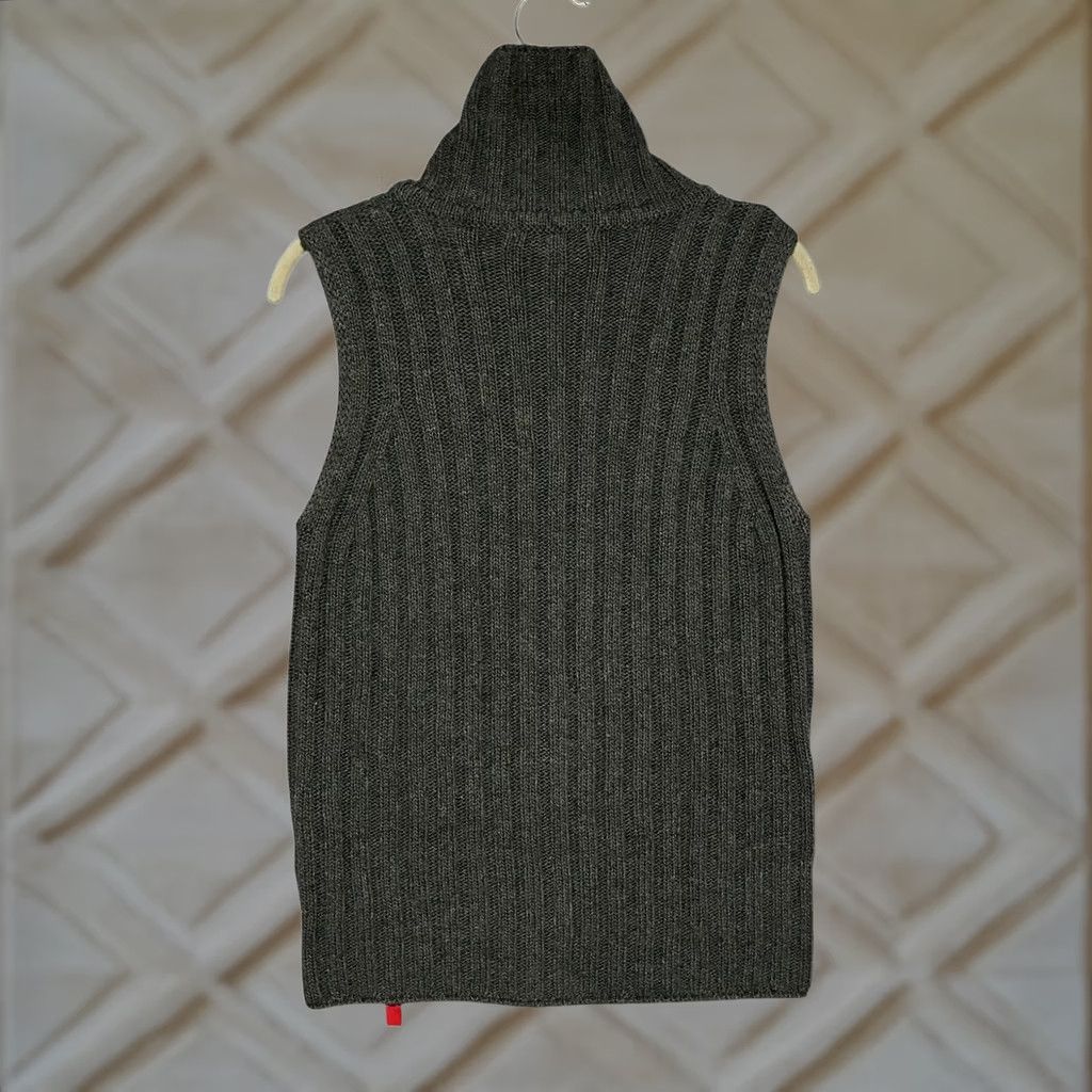 Diesel VINTAGE Diesel Ribbed Knit Full Zip Sweater Vest Charcoal Grey Made in Italy Small Womens Size S / US 4 / IT 40 - 1 Thumbnail