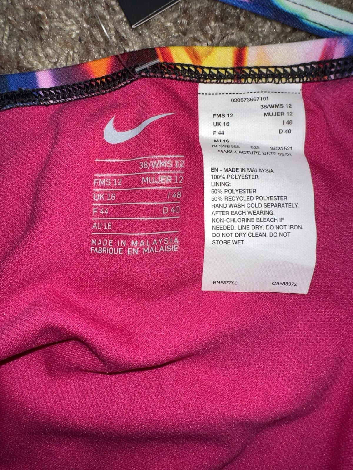 Nike Nike Hydrastrong Siren Red Spider Back One Piece Size ONE SIZE - 4 Thumbnail