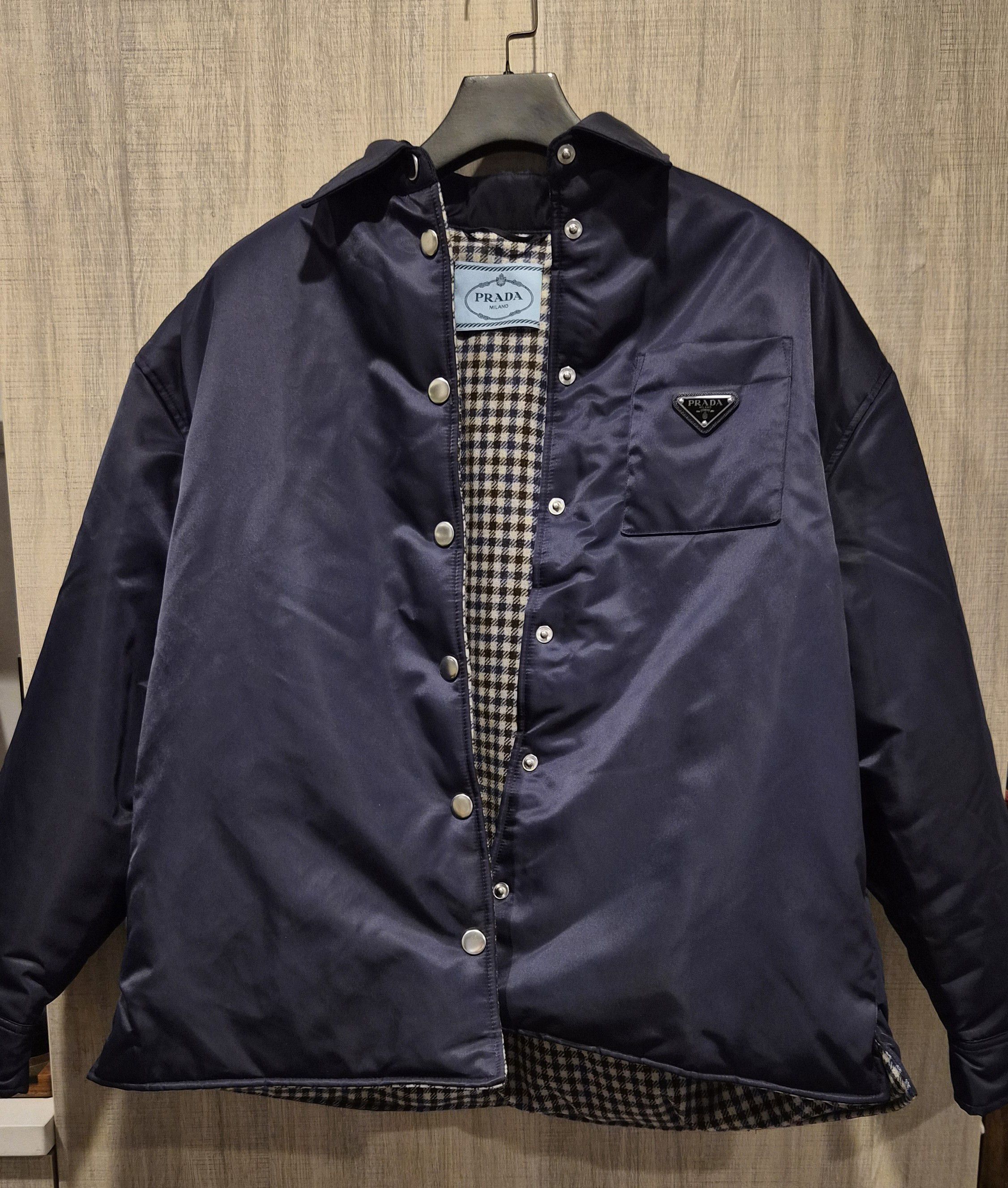 Prada Prada Re-Nylon Wool Checkered Lining Bomber Size XS / US 0-2 / IT 36-38 - 2 Thumbnail
