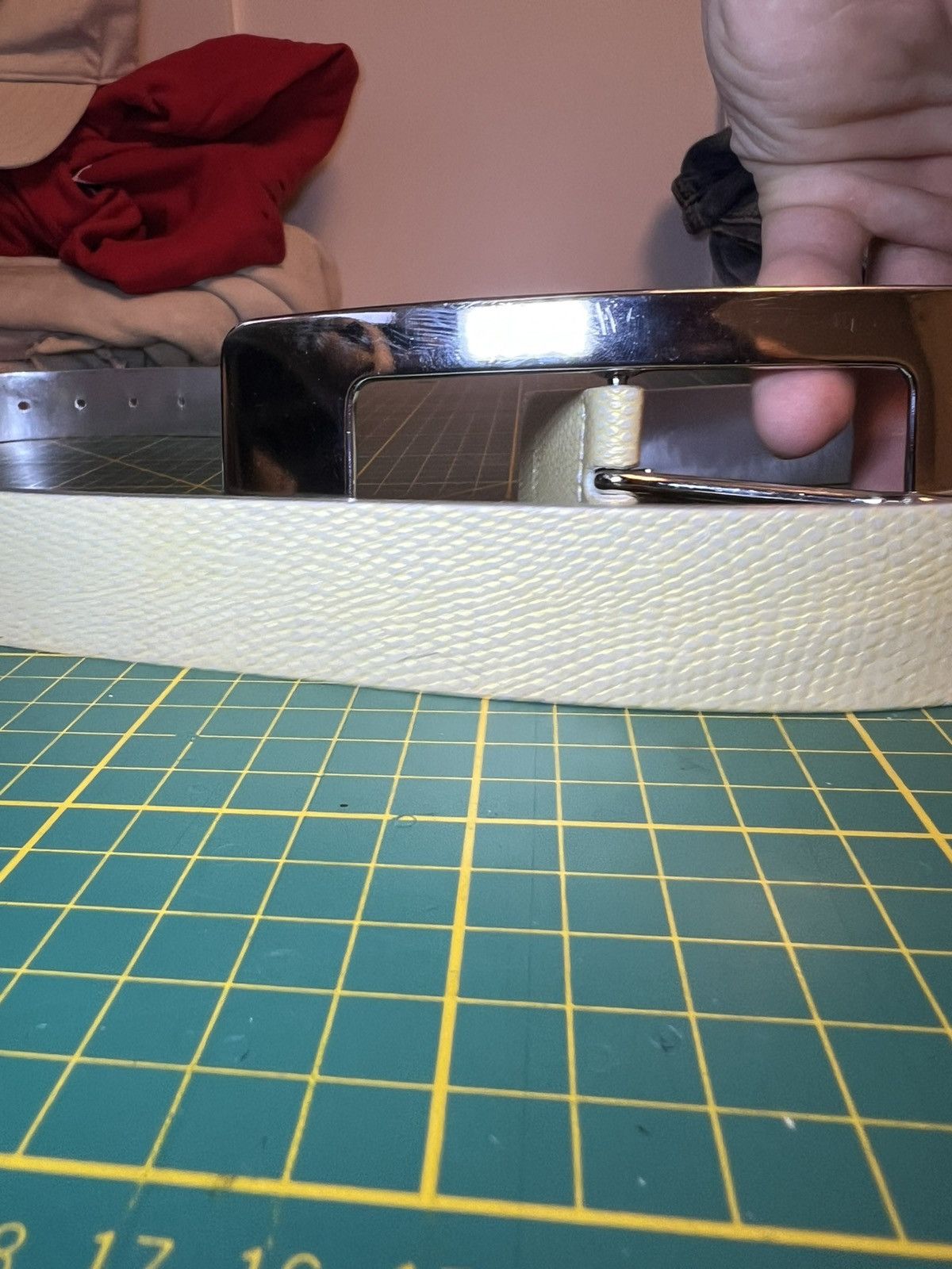Vintage Fabio Corti reversible snakeskin/silver Italian leather belt Size ONE SIZE - 10 Thumbnail