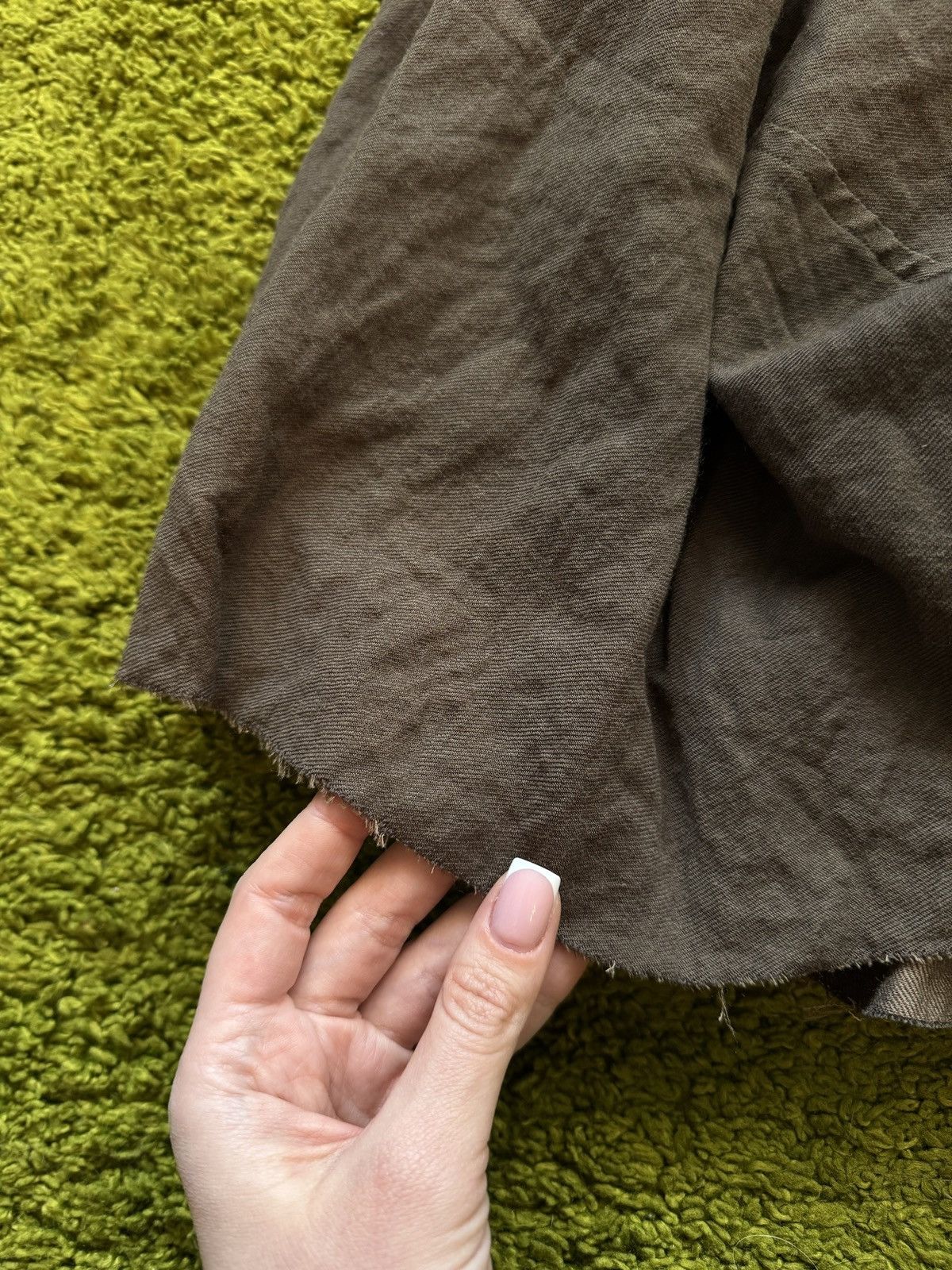 Forme d’Expression avant garde wool blend midi skirt