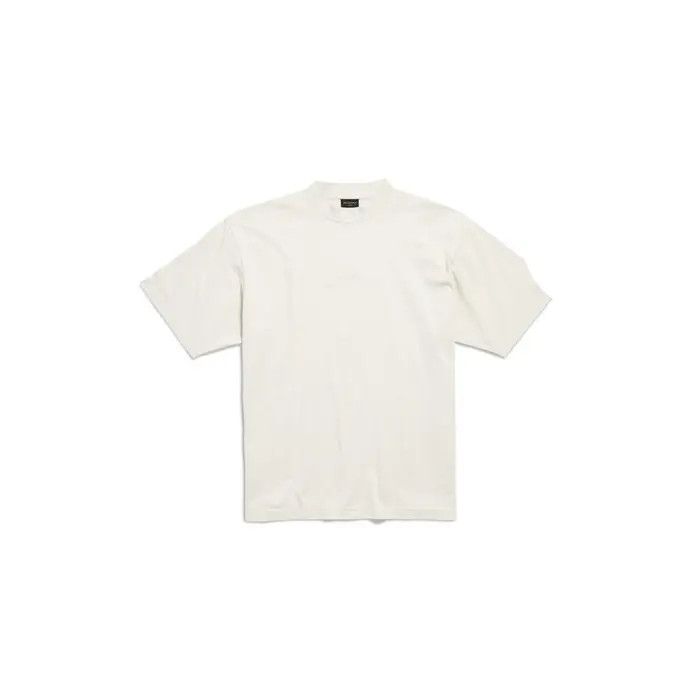 Balenciaga o1bcso1str0326 BB Classic Balenciaga T-Shirt Medium Cream Size US XXS / EU 40 - 1 Thumbnail