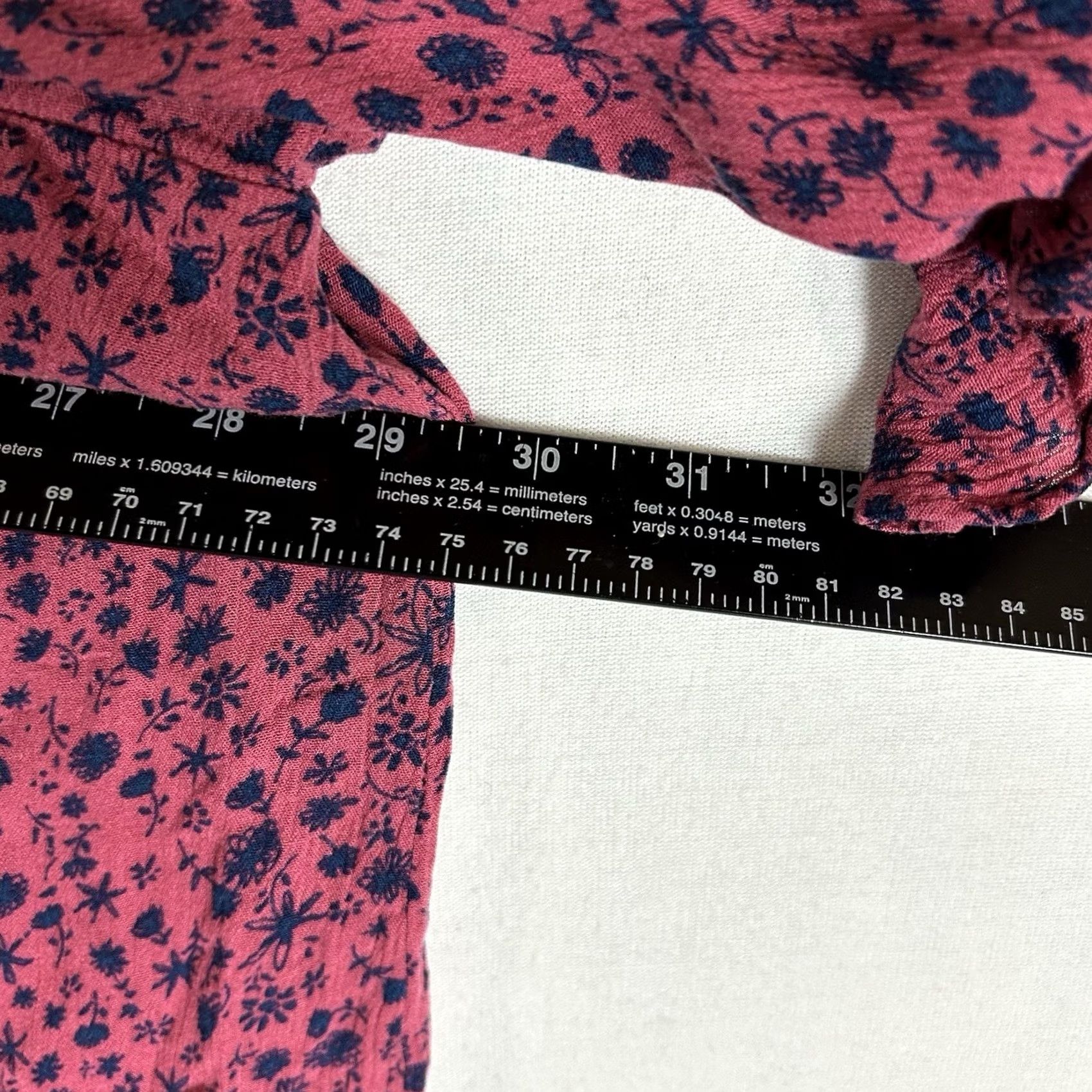 Vintage LC Lauren Conrad Blouse Floral Print Womens 3X Plus Short Sleeve Work Casual Top Size XXL / US 16-18 / IT 52-54 - 6 Thumbnail
