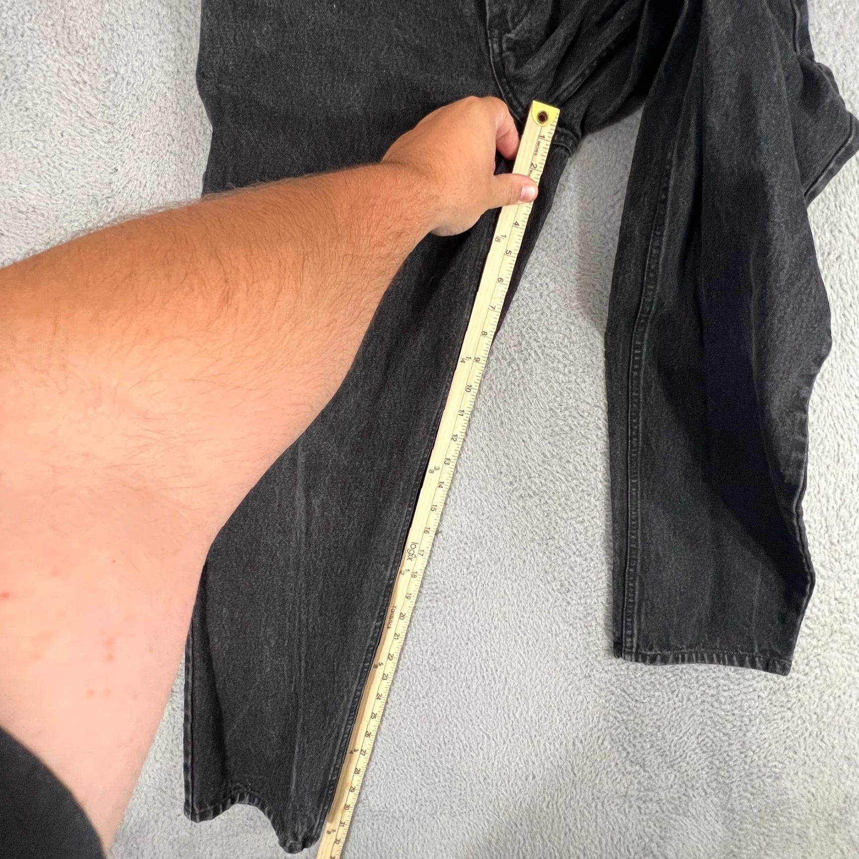 Vintage VINTAGE OshKosh B'gosh Jeans 32x32 Black Denim Straight Leg Mens Size US 32 / EU 48 - 3 Thumbnail