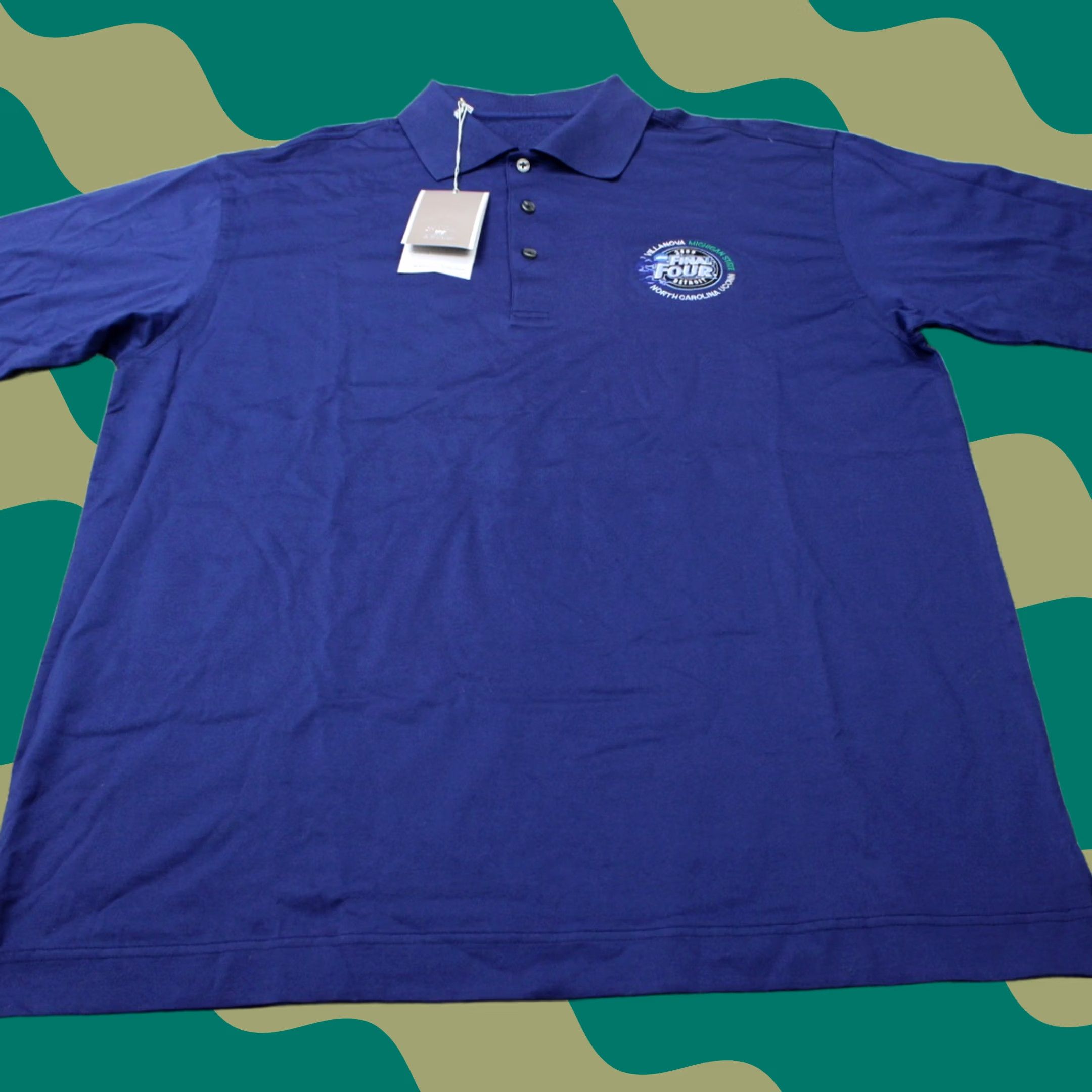 Cutter & Buck Cutter & Buck Signature Polo Shirt Blue Mens Large 2009 Final Four NWT Casual Short Sleeve Cotton Comfort Shirt Size US L / EU 52-54 / 3 - 1 Thumbnail