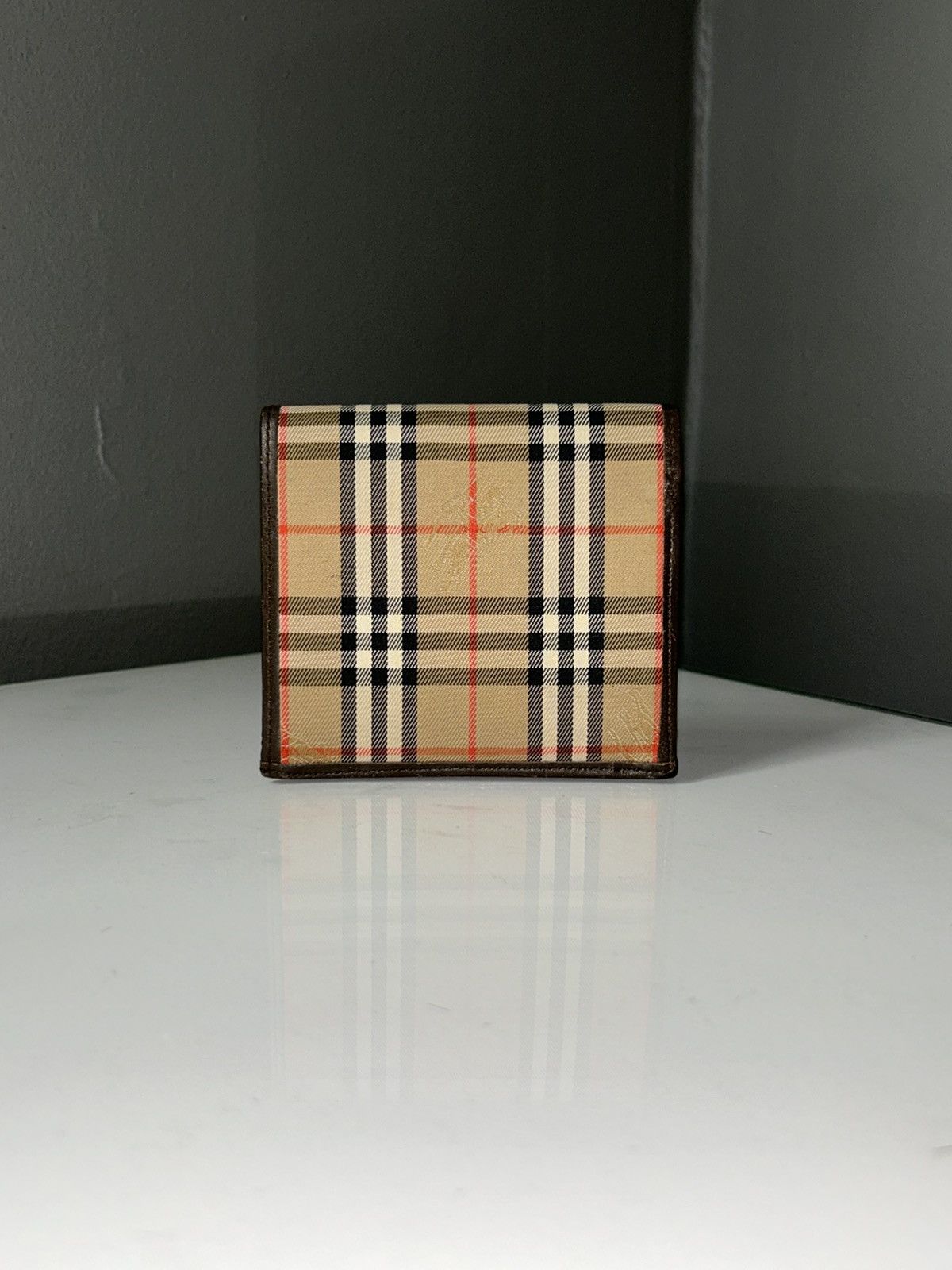 Burberry Vintage Burberry Nova Check Kiss Lock Compact Wallet Size ONE SIZE - 7 Thumbnail