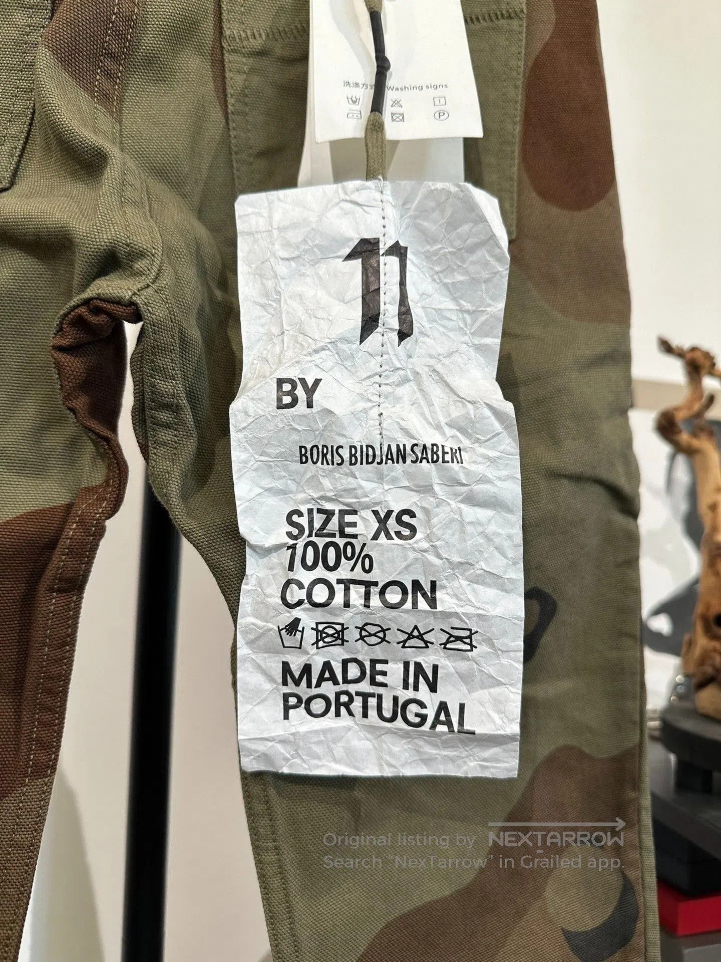 11 By Boris Bidjan Saberi Boris Bidjan Saberi 11by BBS P1 Camo Canvas Pants. Size US 26 / EU 42 - 9 Thumbnail