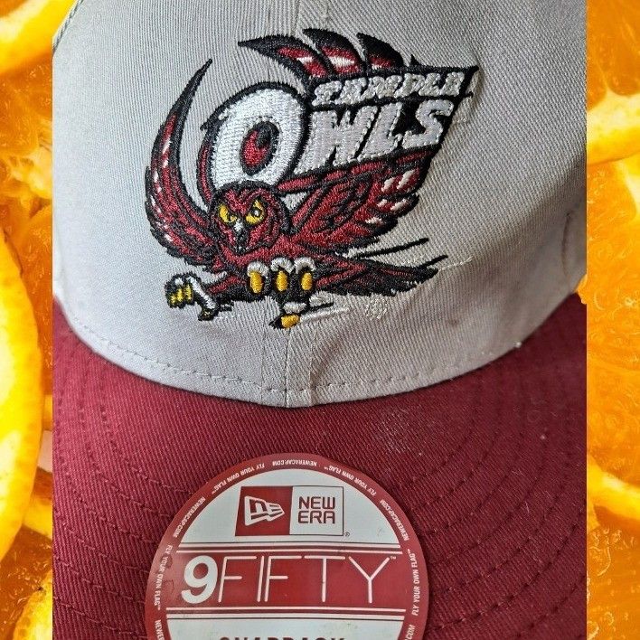 New Era New Era Temple Owls Hat 9FIFTY Snapback Cap NCAA Maroon Gray Size ONE SIZE - 1 Thumbnail
