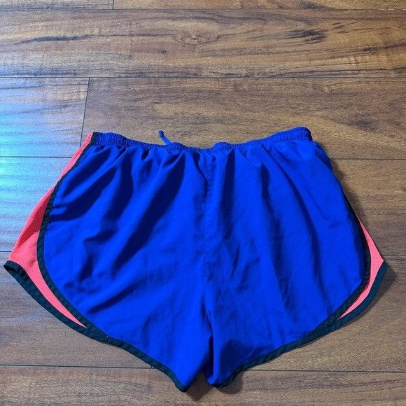 Nike Nike Dri-FIT Royal Blue/ Pink Track Shorts Sz Large L Size 28" / US 6 / IT 42 - 4 Thumbnail
