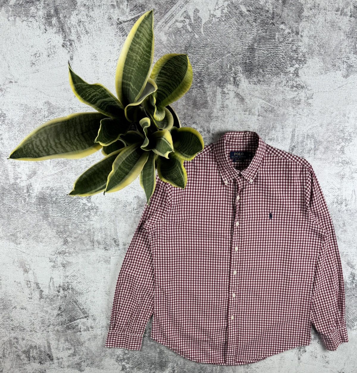 Polo Ralph Lauren Polo Ralph Lauren Cherry Basic Blank Longsleeve Button Shirt Size US M / EU 48-50 / 2 - 1 Thumbnail