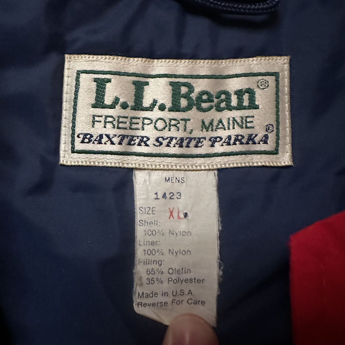 L.L. Bean Vintage 80s Red L.L. Bean Baxter State Parka Jacket Coat Size US XL / EU 56 / 4 - 7 Thumbnail