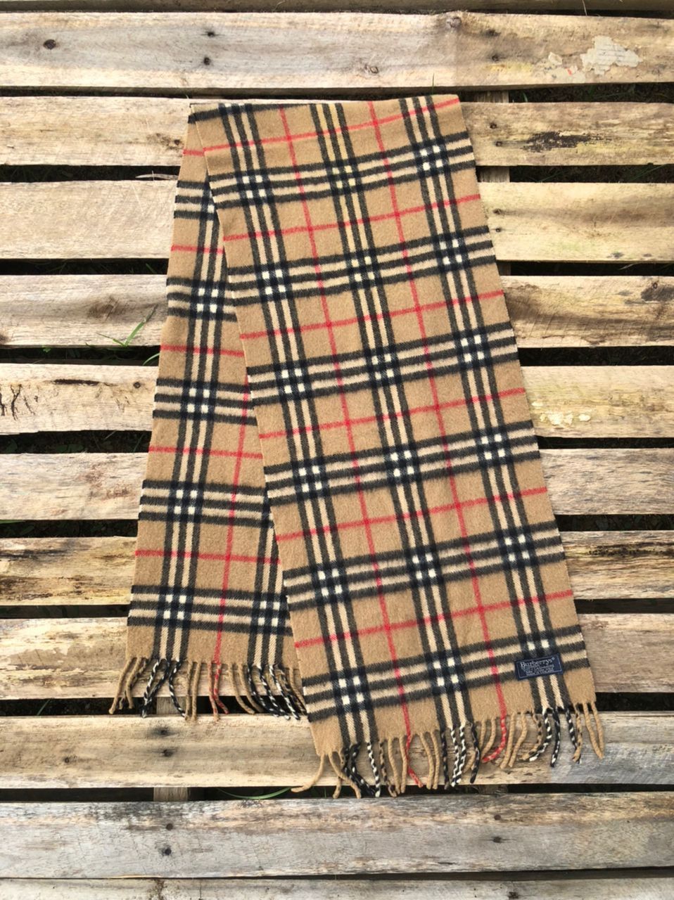 Burberry × Vintage Vintage Burberrys Nova Check Scarf Made In England Size ONE SIZE - 1 Thumbnail