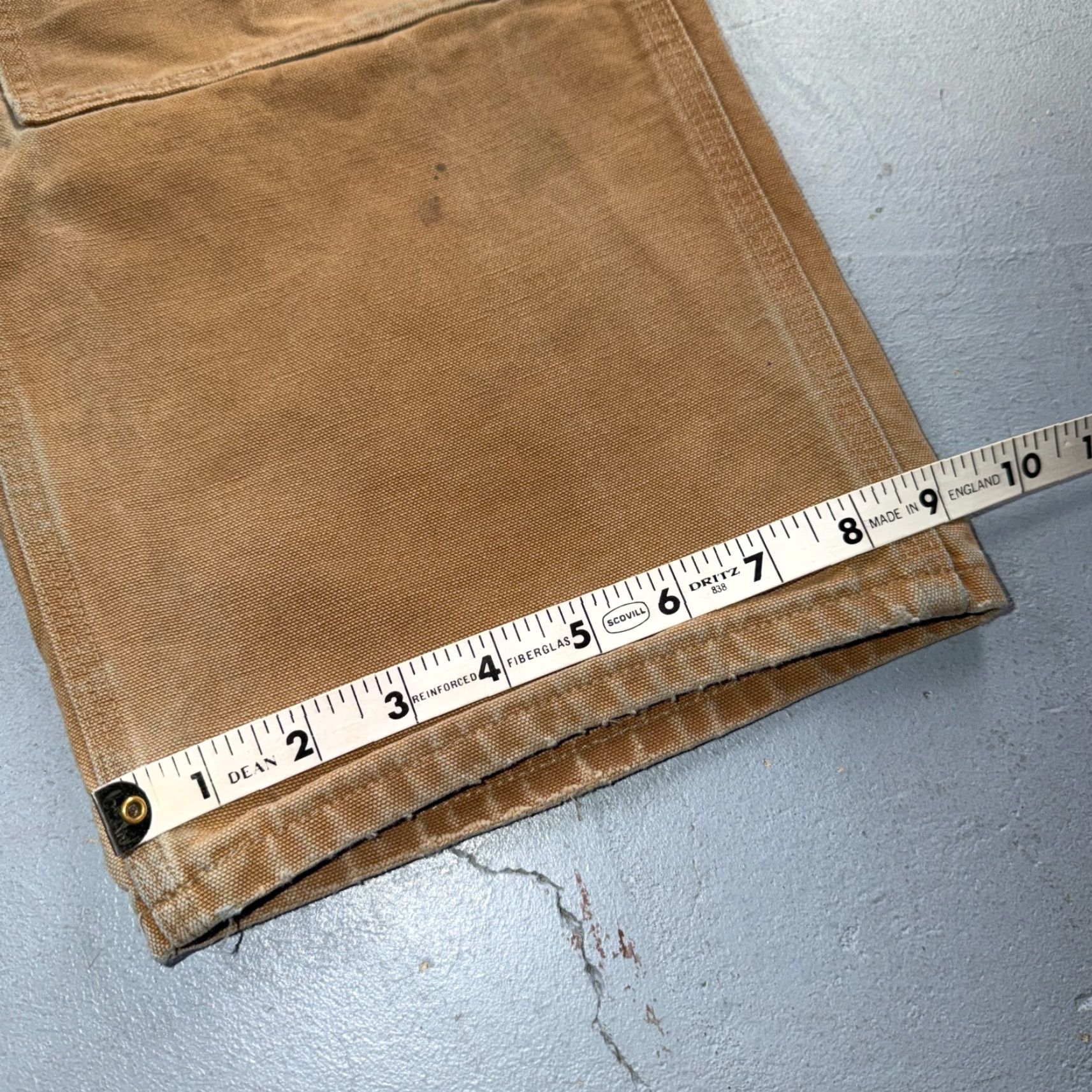 Carhartt VINTAGE Carhartt Pants Carpenter 36 Brown Brown 36x28 Carhartt VTG Double Knee USA 5-Pocket Design Mens Size US 36 / EU 52 - 5 Thumbnail