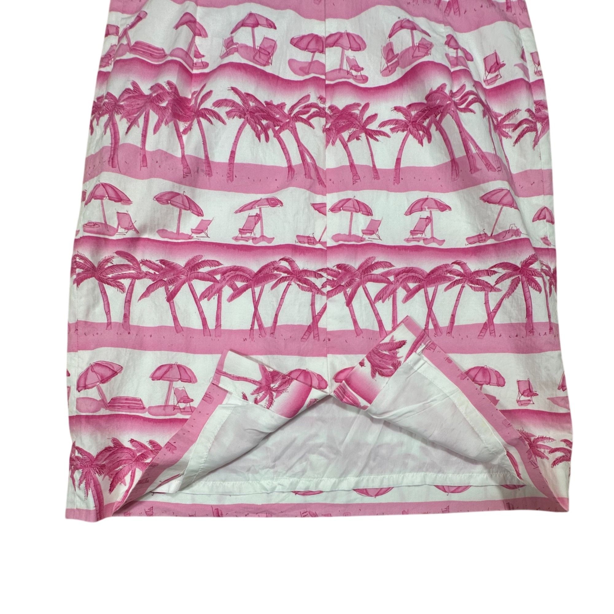 Talbots Talbot Pink Beach Print Summer Sheath Dress Size 6 Size M / US 6-8 / IT 42-44 - 5 Thumbnail
