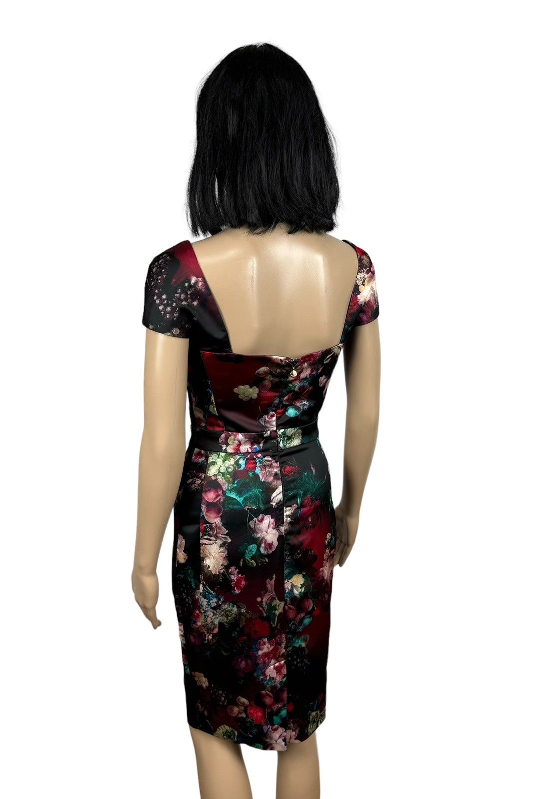 Just Cavalli JUST CAVALLI Satin Dress Floral/Fruit size 40 Size S / US 4 / IT 40 - 14 Thumbnail